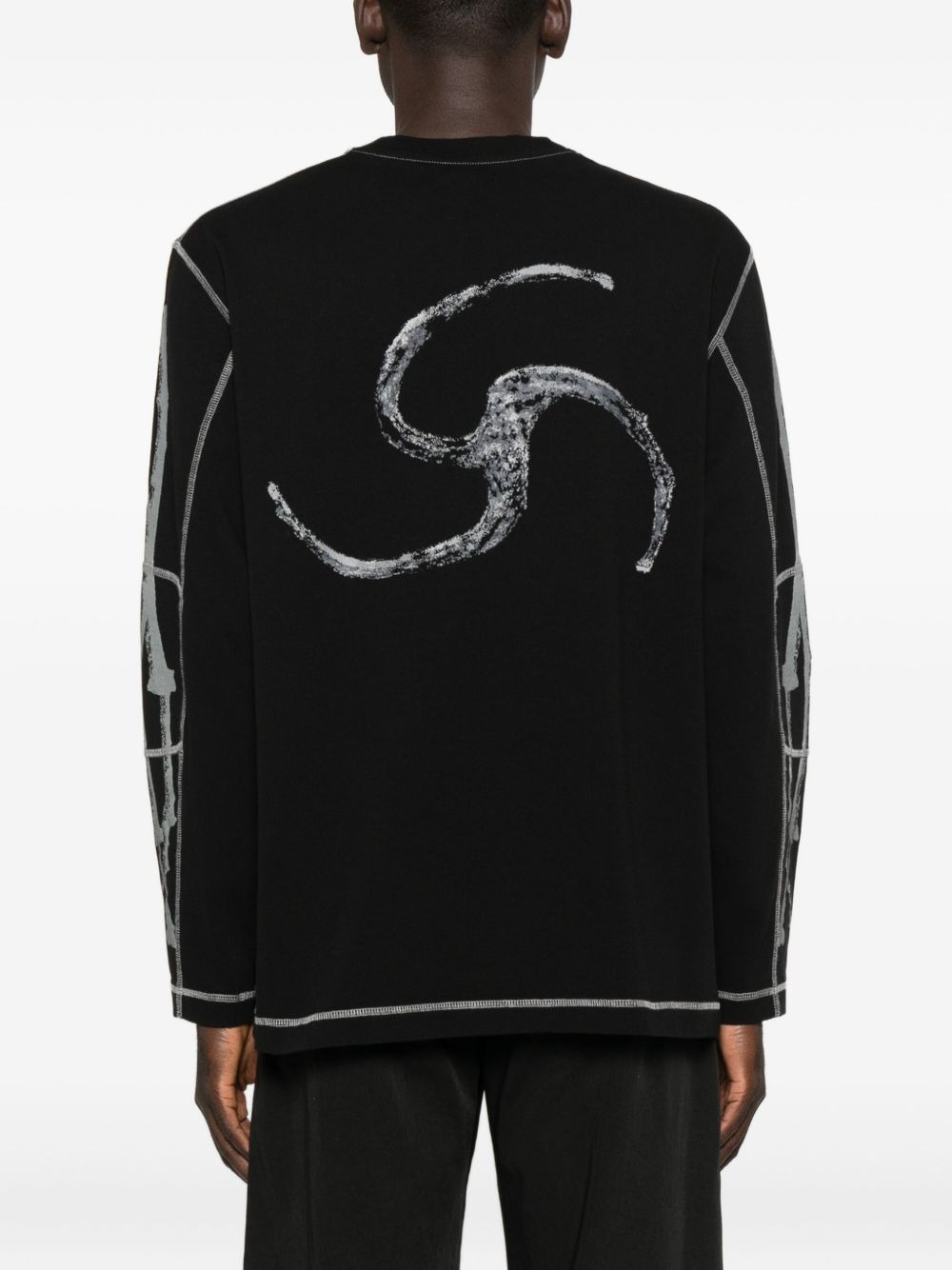 graphic-print long-sleeve T-shirt - 3