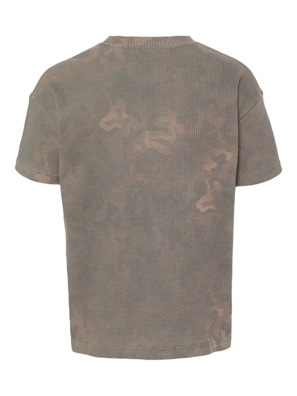 camouflage-print waffle-knit T-shirt - 2