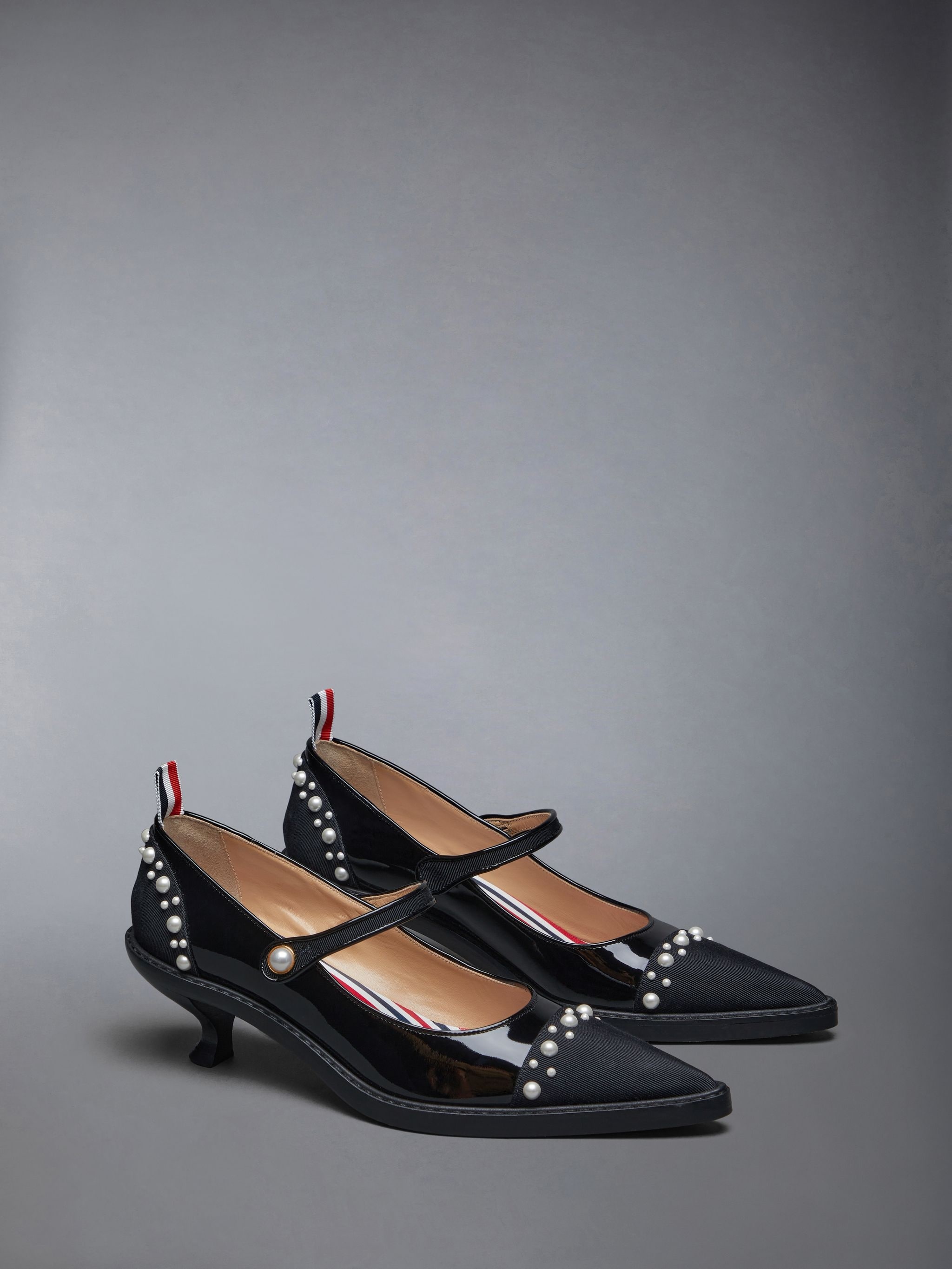 Pearled Patent Thom John Brogue - 2