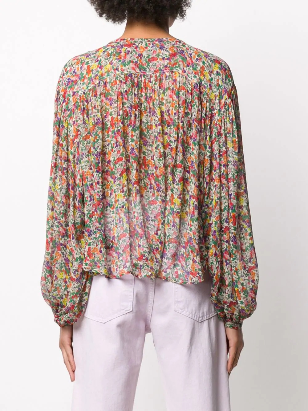 Orionea floral-print blouse - 4