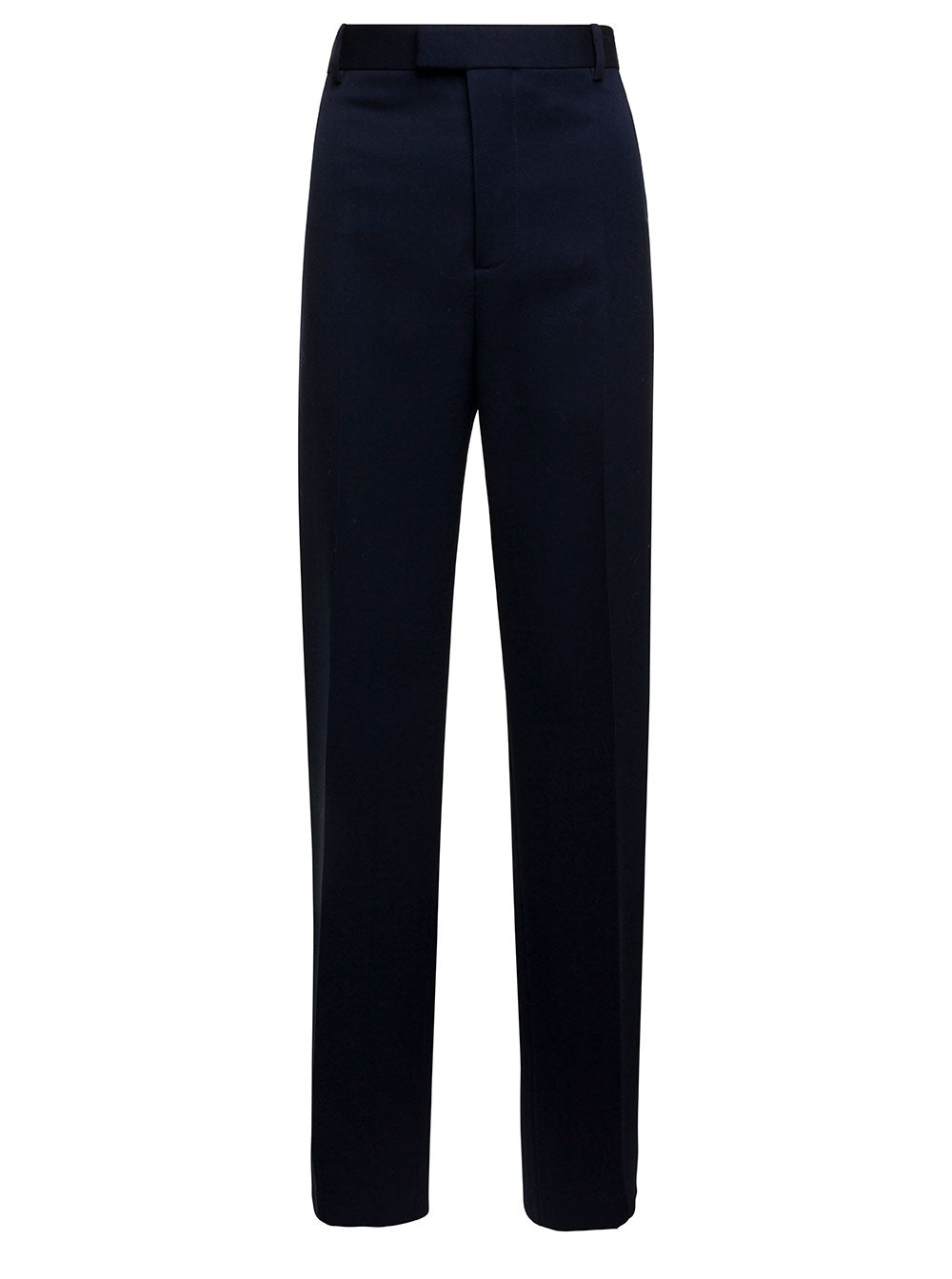 Bottega Veneta Women Blue Tailored Pants In Wool Woman - 1