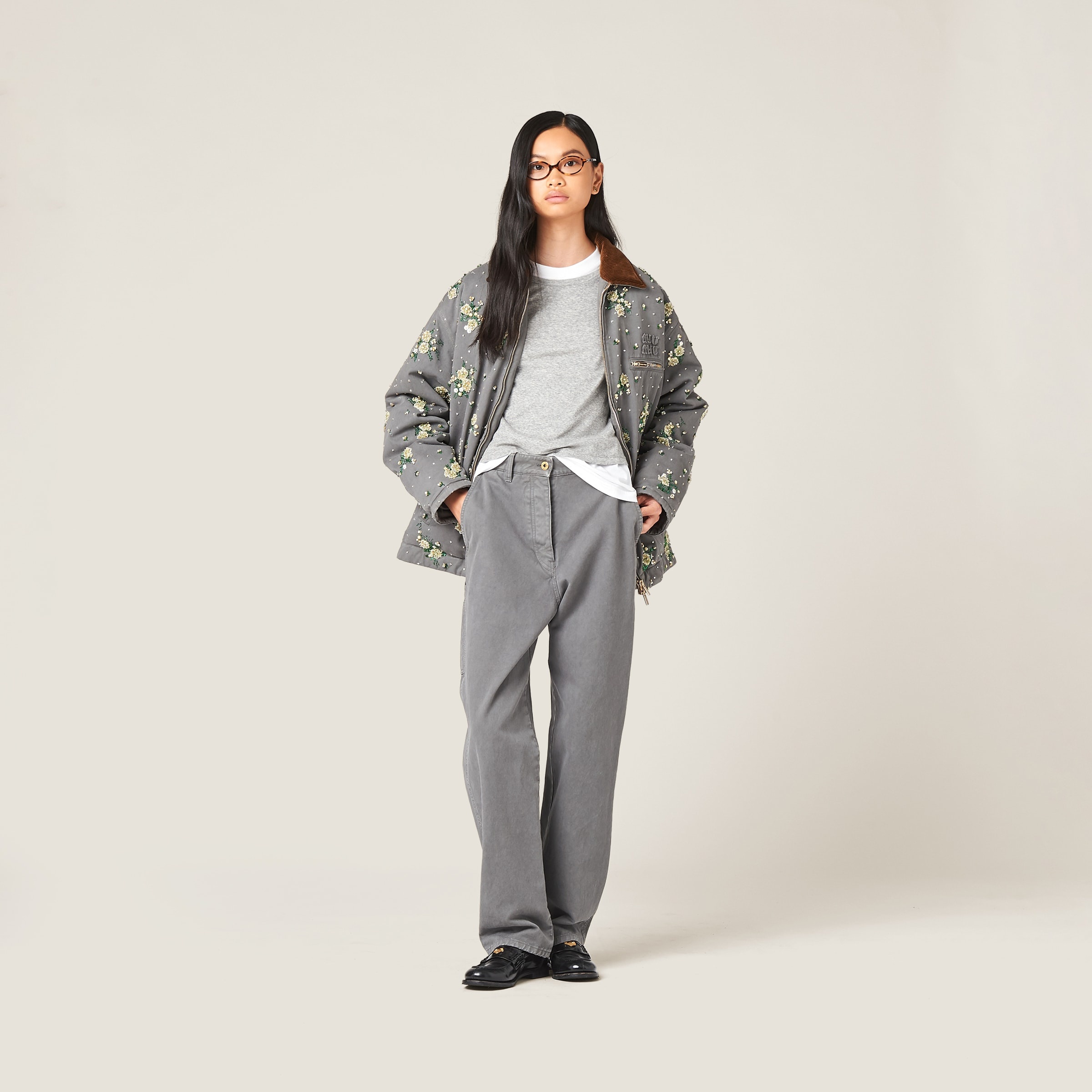Miu Miu Garment-dyed gabardine pants | REVERSIBLE