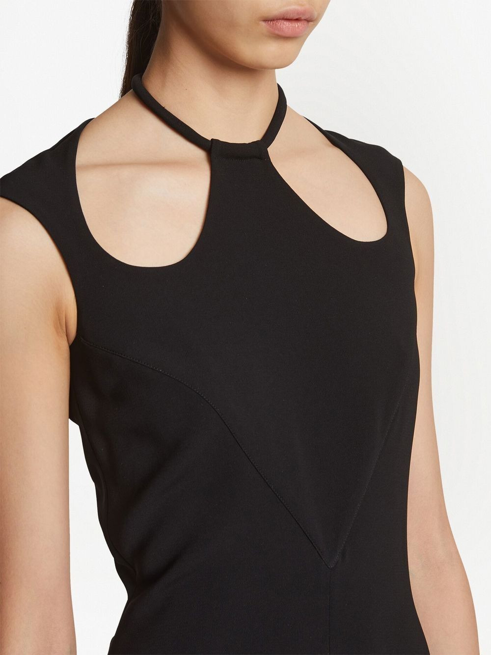 cut-out A-line dress - 5