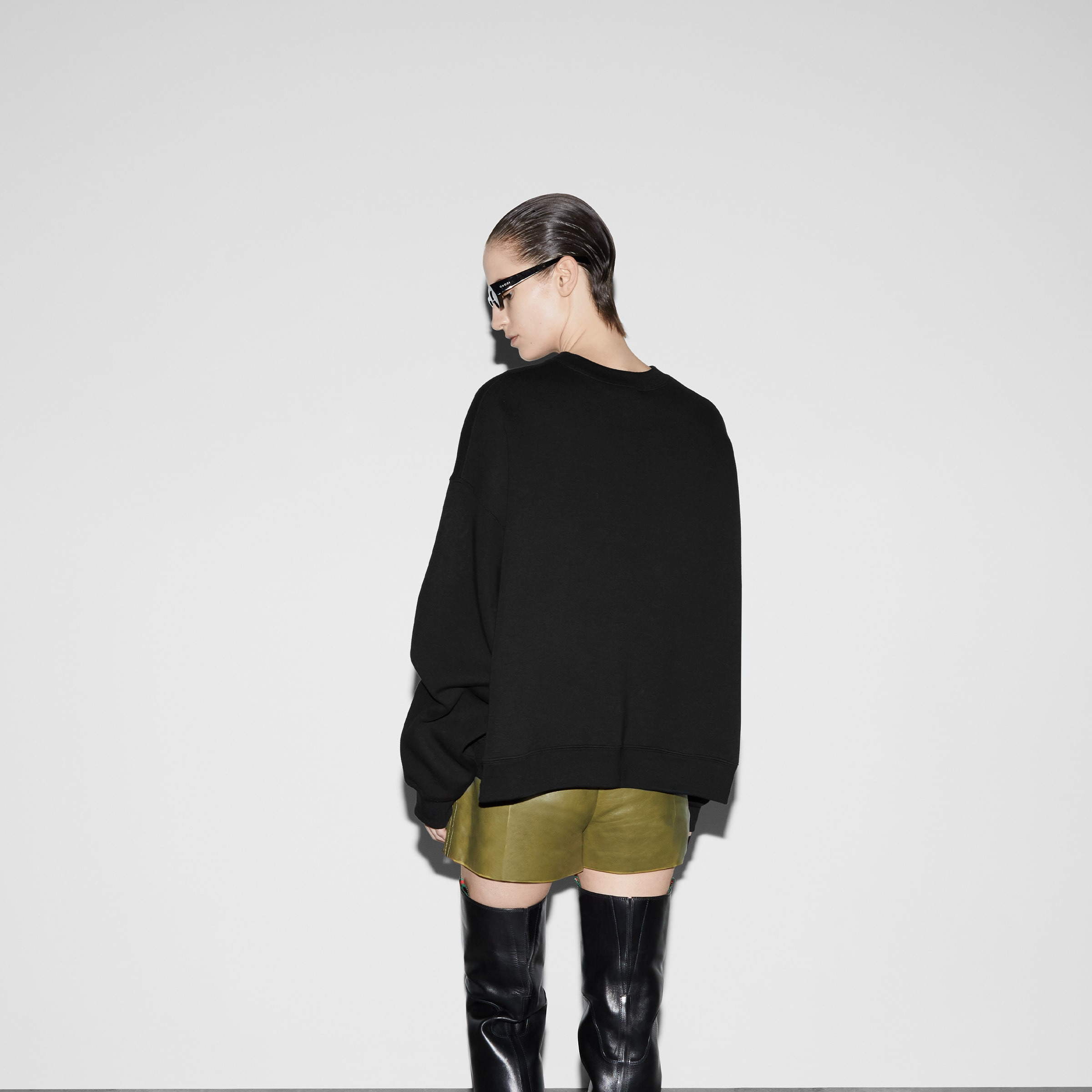 Cotton jersey sweatshirt - 4