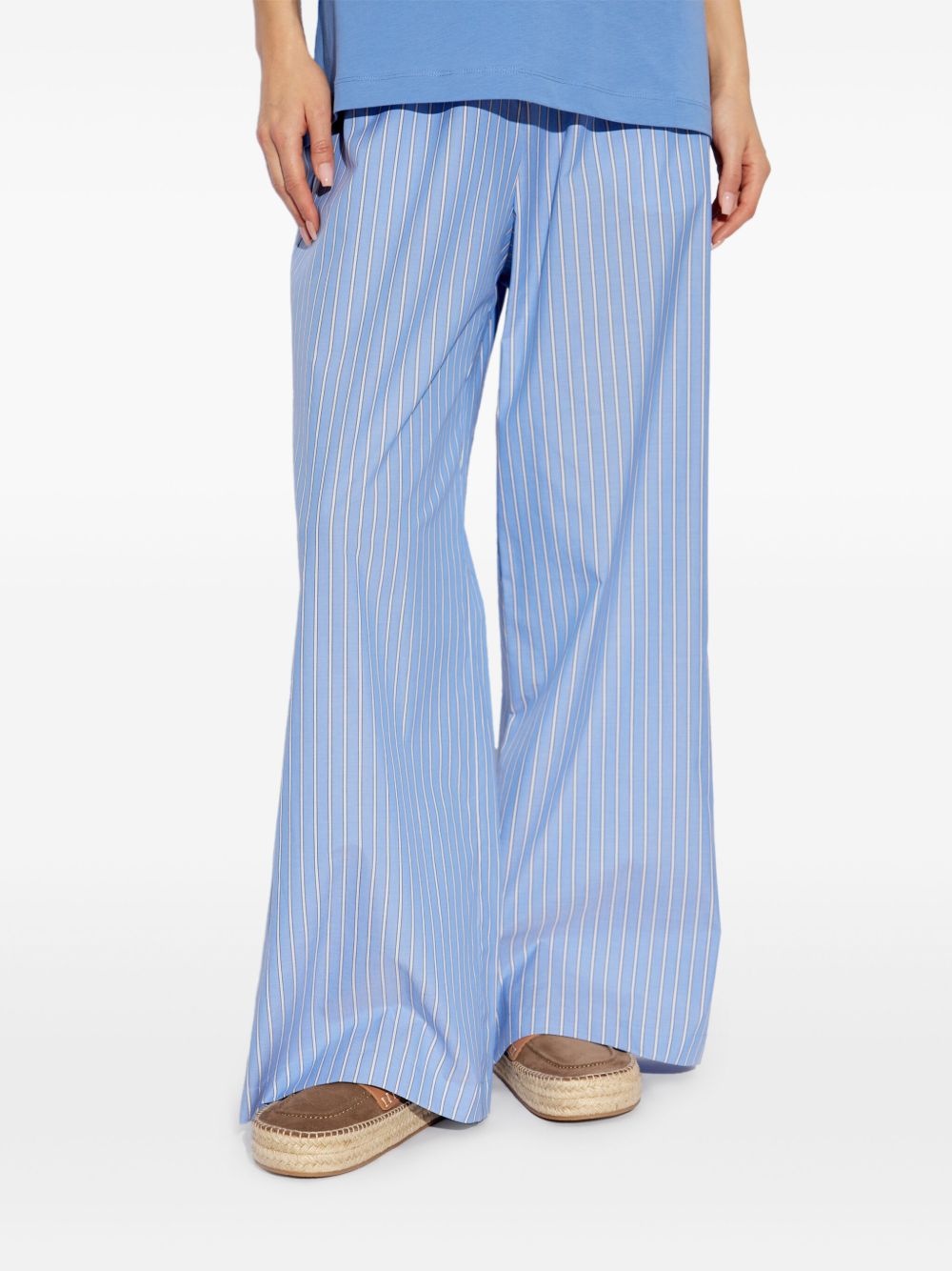 cotton striped trousers - 3