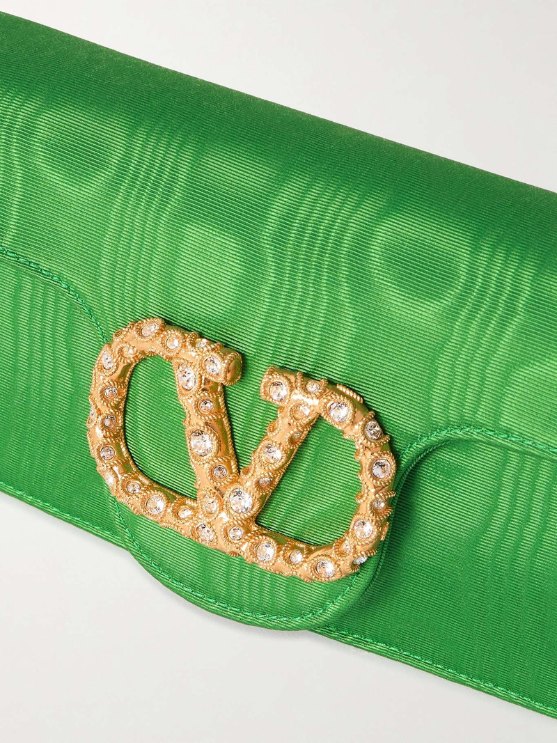 Locò embellished moire clutch 4