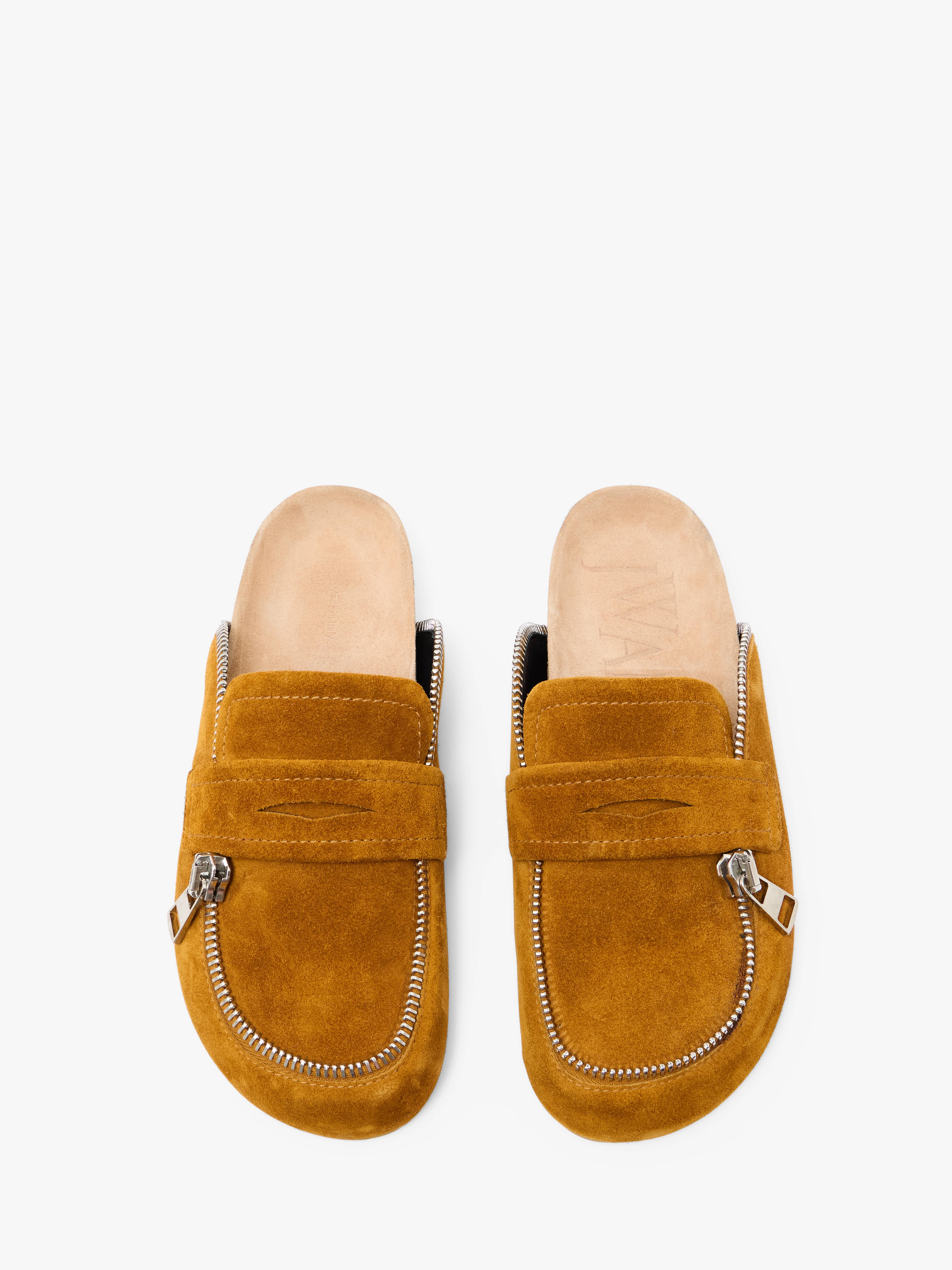 LEATHER BIKER LOAFER MULES - 4