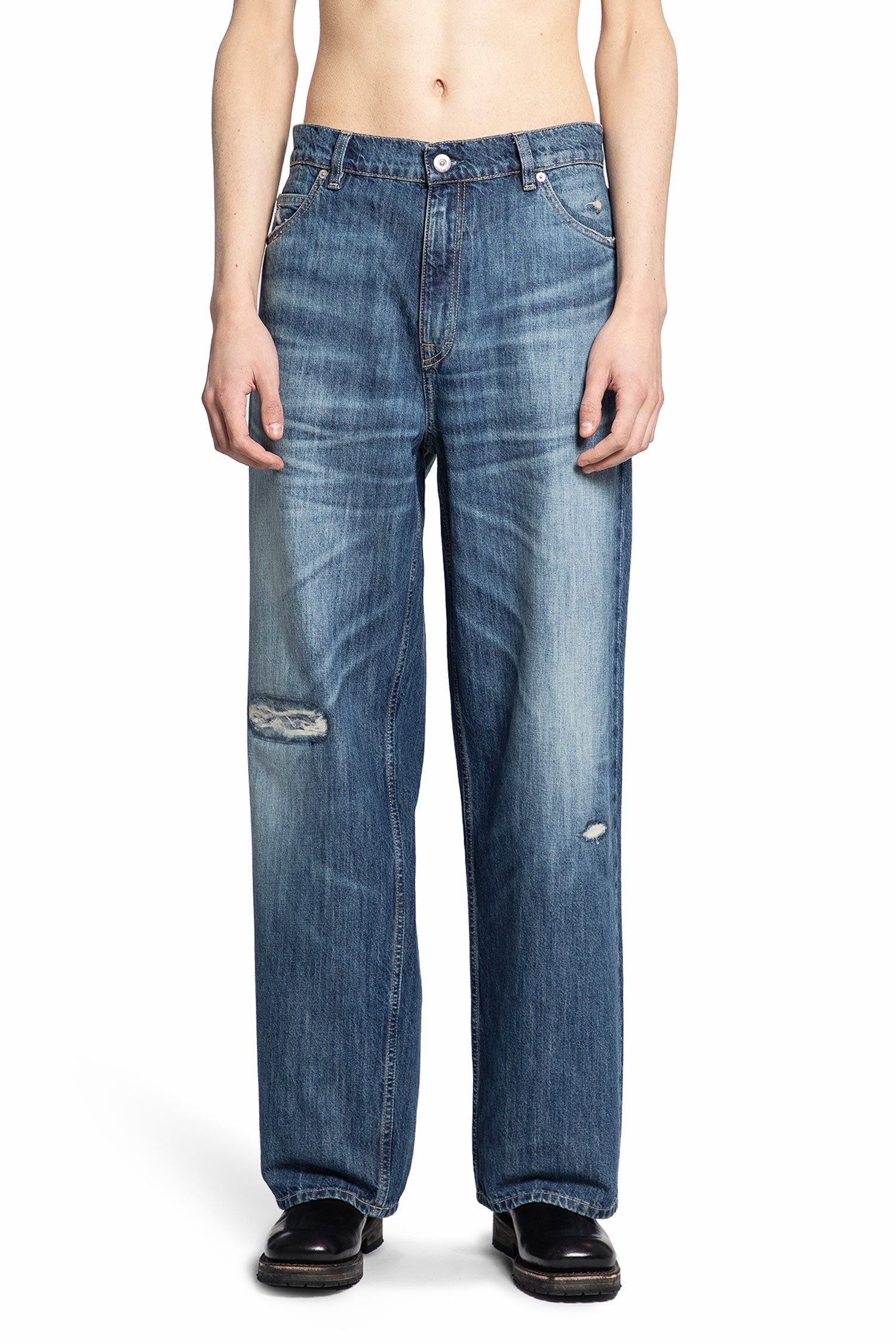 パンツ OUR LEGACY Vintage Rubber Repair Denim Vast Cut in Vintage Rubber Repair Denim – SVRN