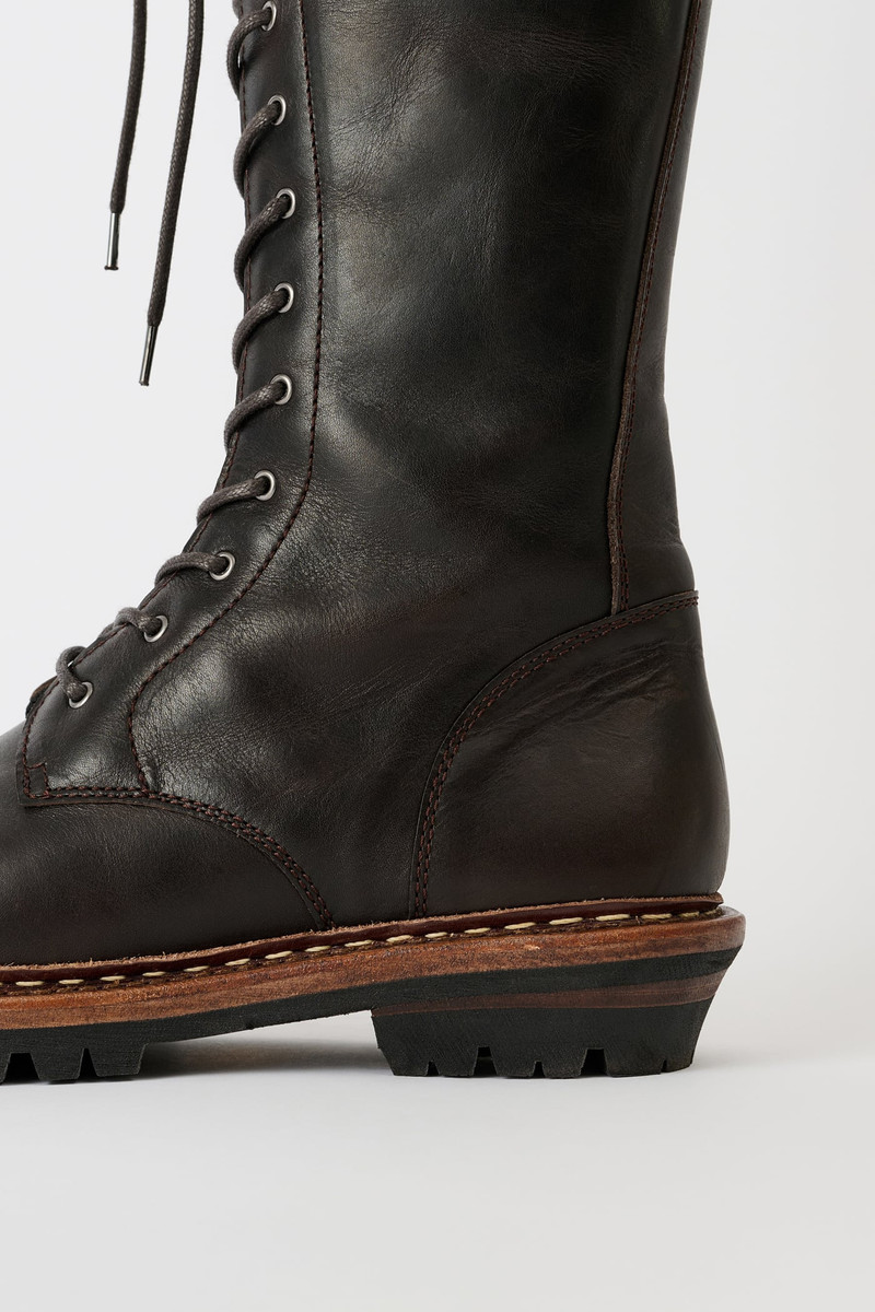 Cager Boot Dark Chocolate Rich Calfskin 4