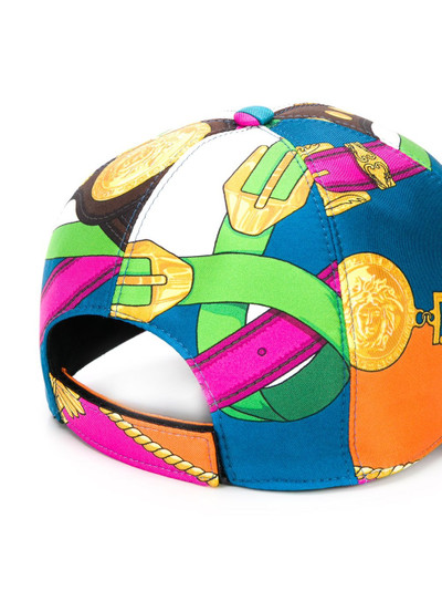 VERSACE belt print baseball cap outlook