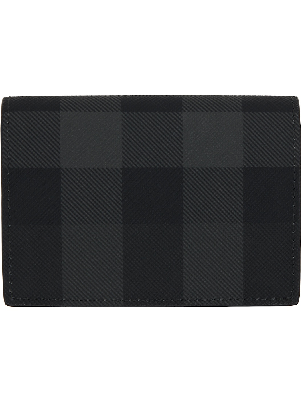 Black Check Folding Card Holder - 2