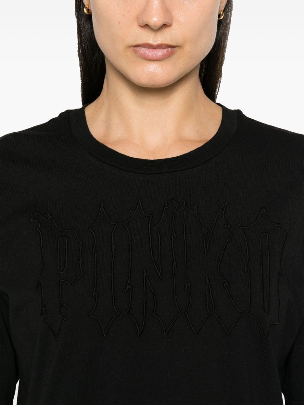 logo-embroidered T-shirt - 5