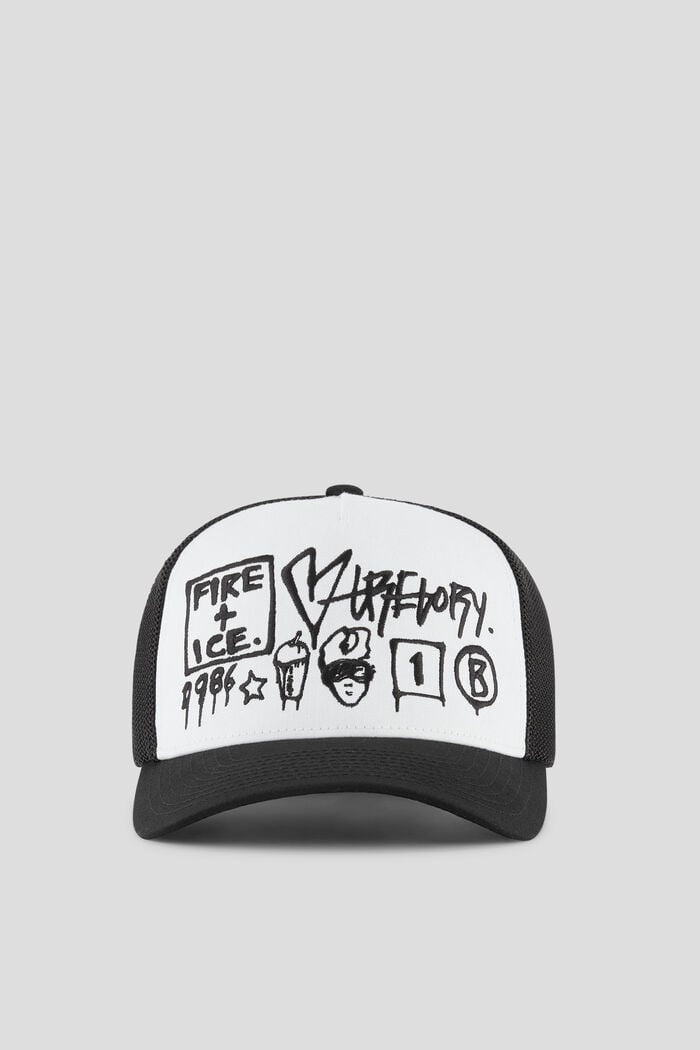 Skyler Cap in Black/White - 2