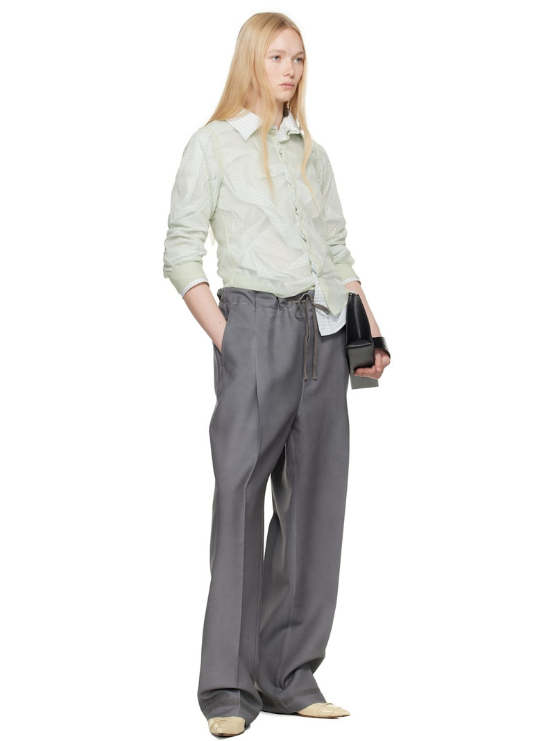 Maison Margiela Gray Mohair Trousers outlook
