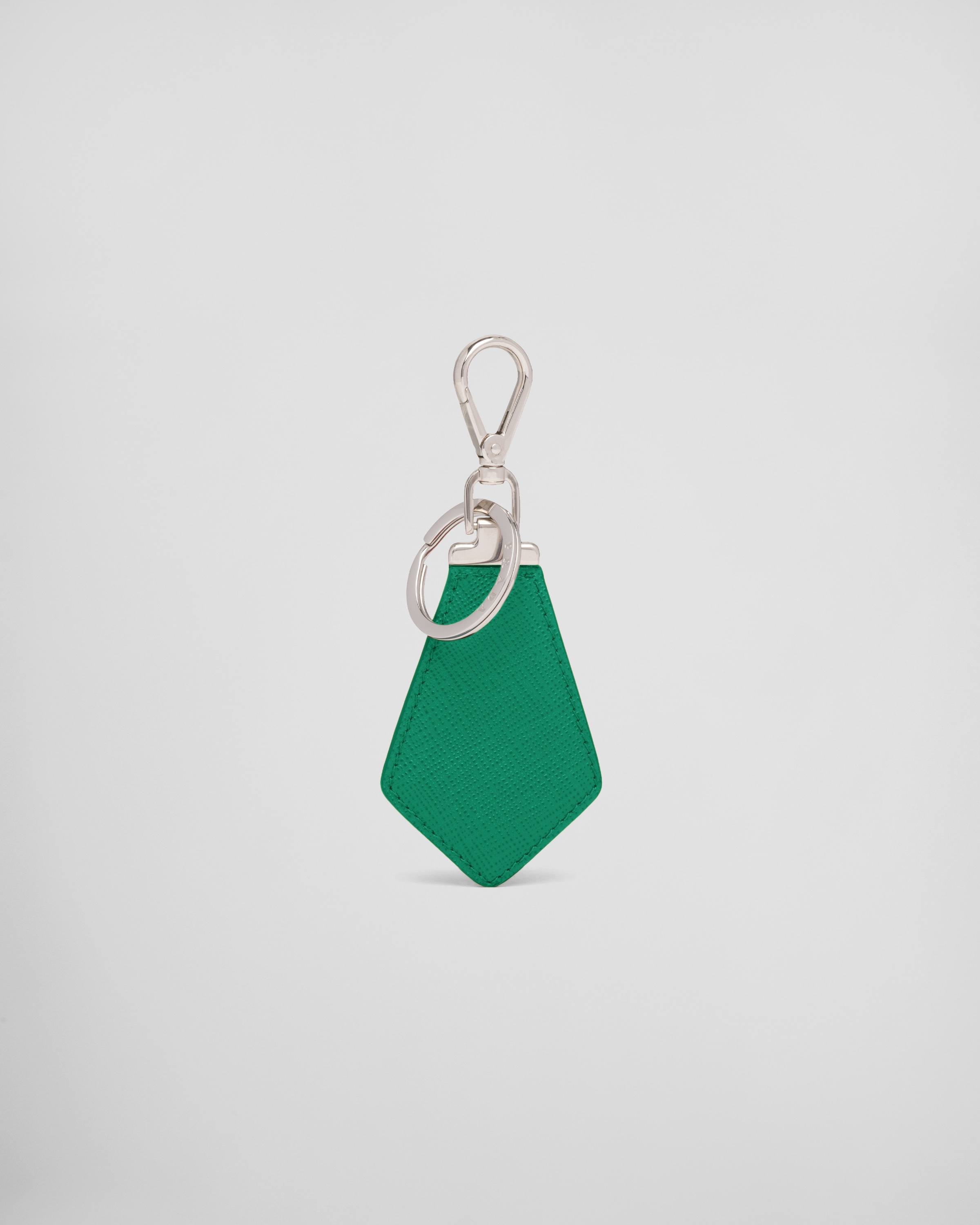 Saffiano leather keychain - 3
