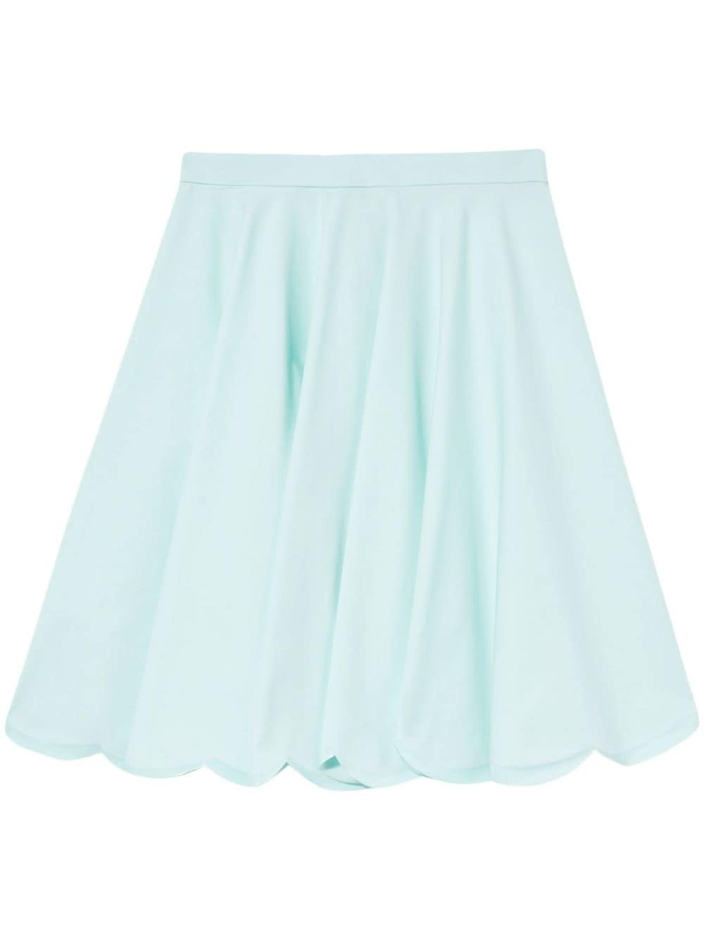 scallop-hem A-Line skirt - 1