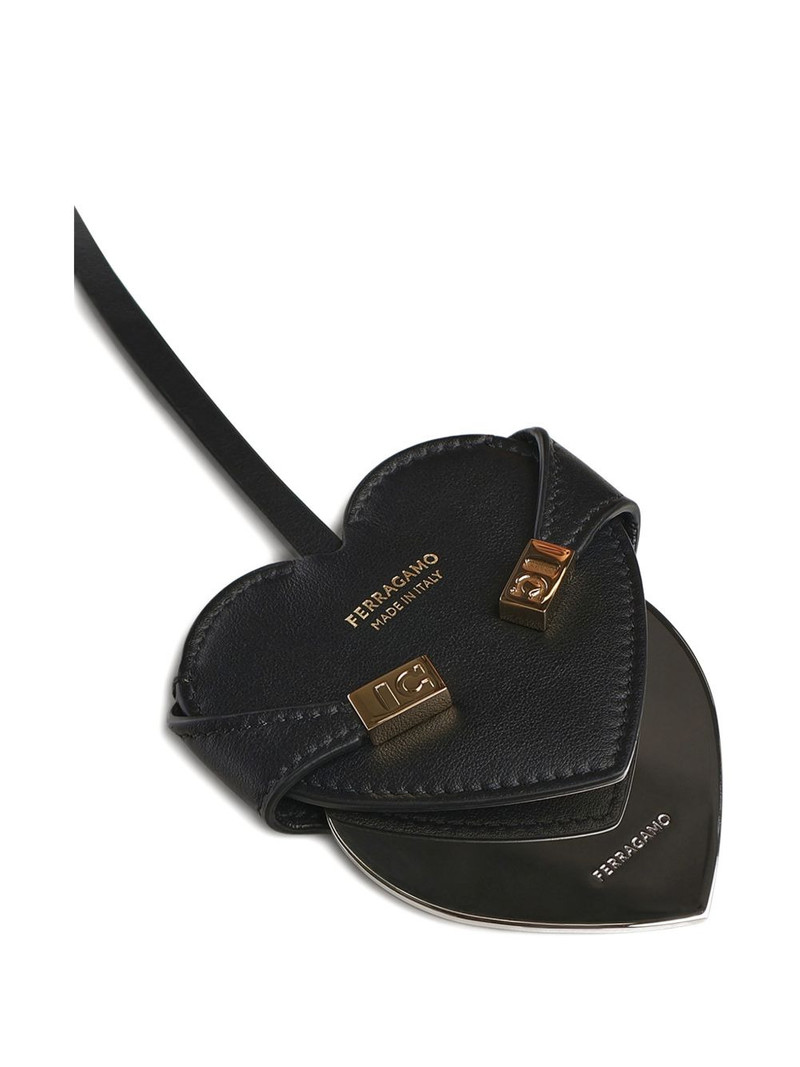 FERRAGAMO logo-print charm outlook