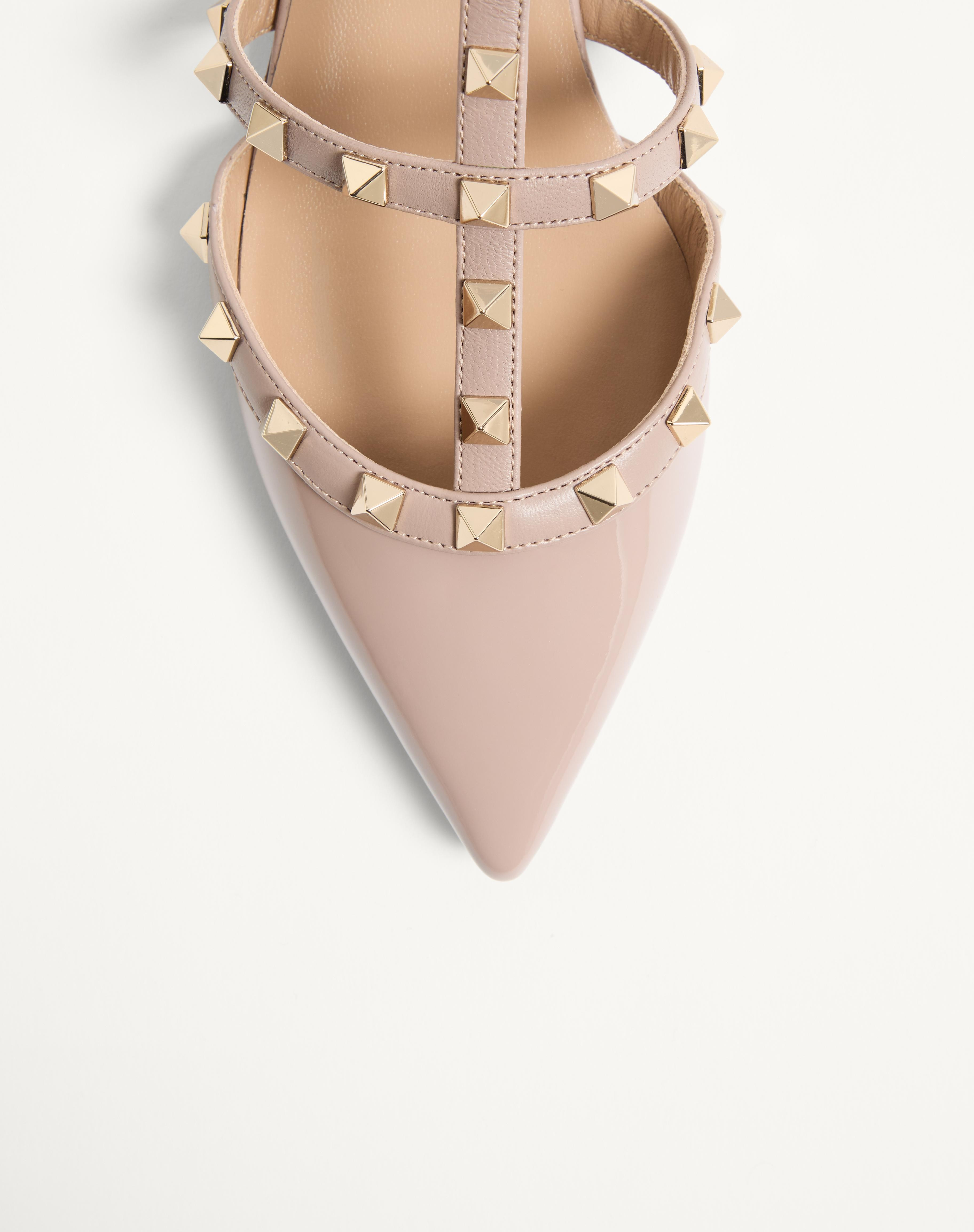 ROCKSTUD PATENT-LEATHER MULE - 6