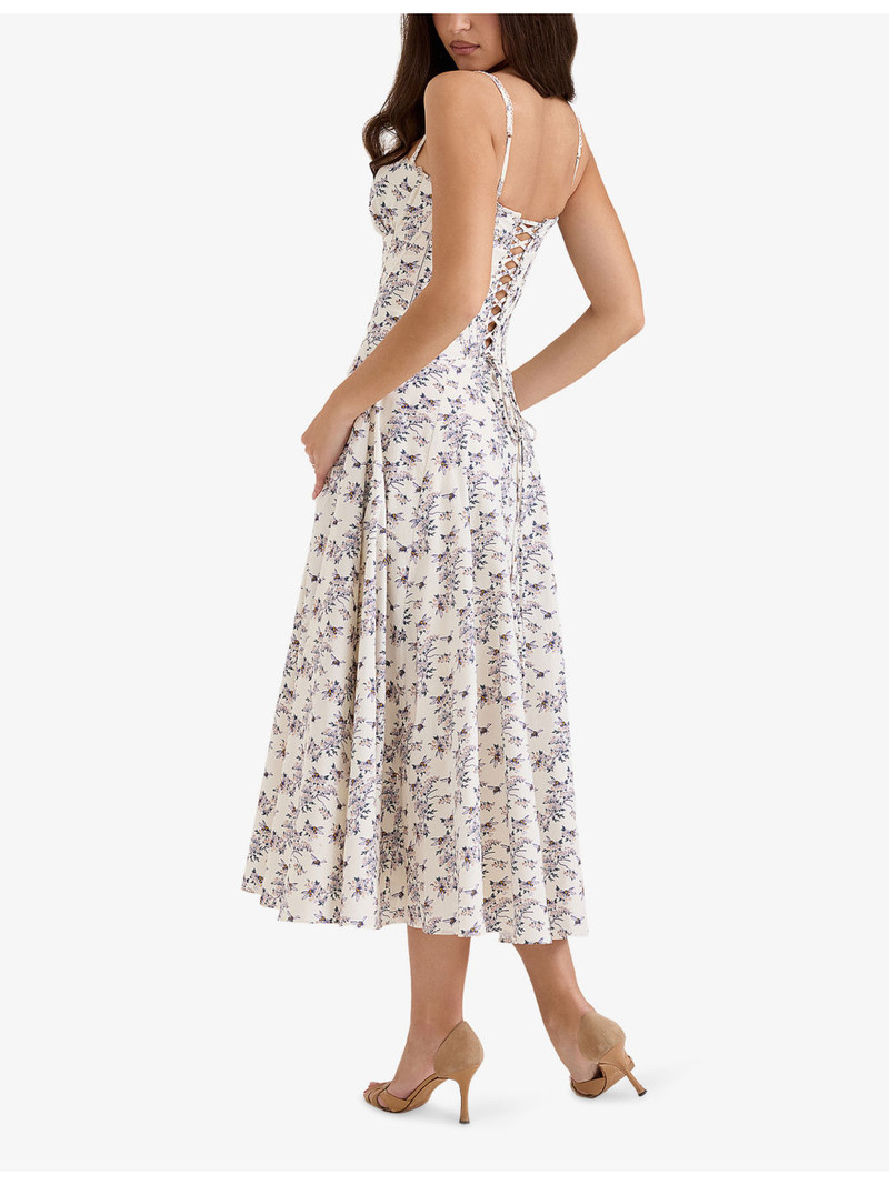 Steffani Floral-Print Stretch-Cotton Midi Dress 3