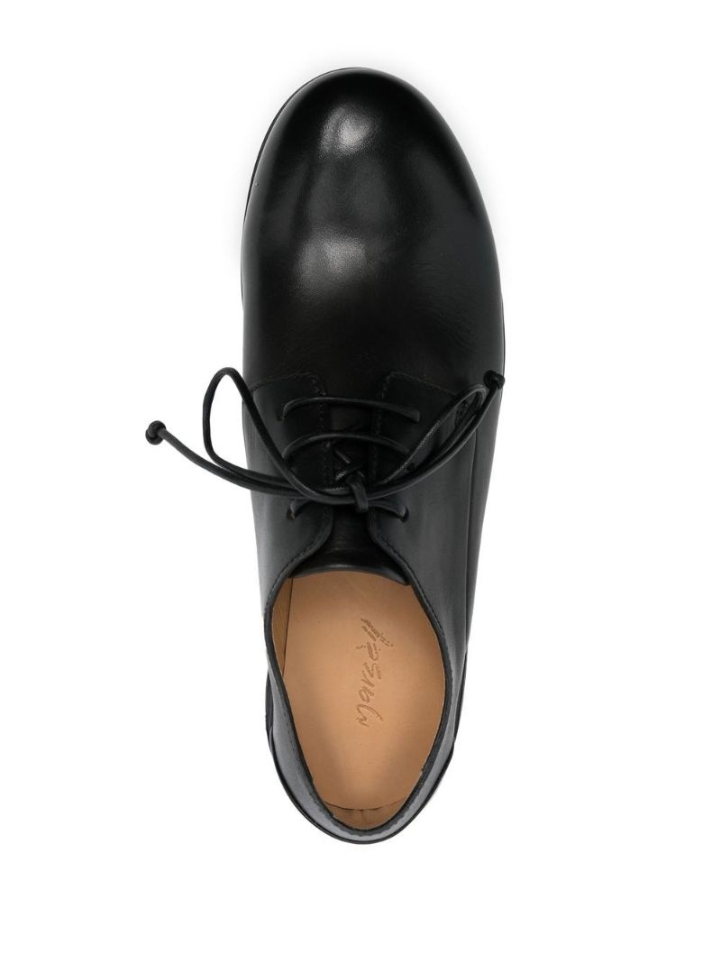 lace-up leather loafers - 4