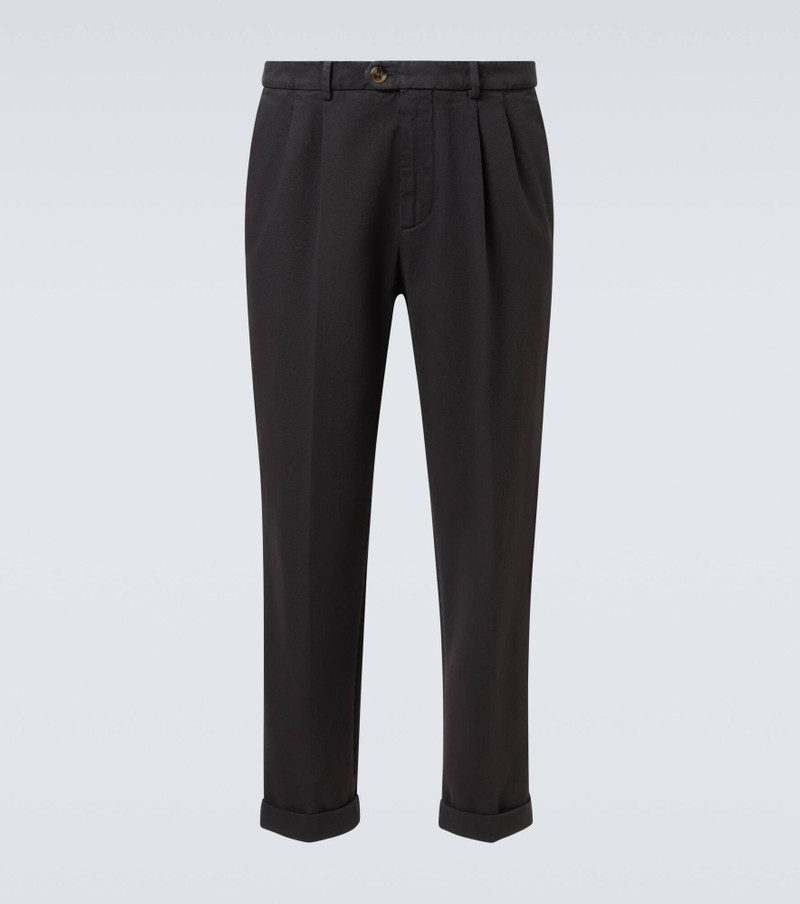Cotton straight pants 1