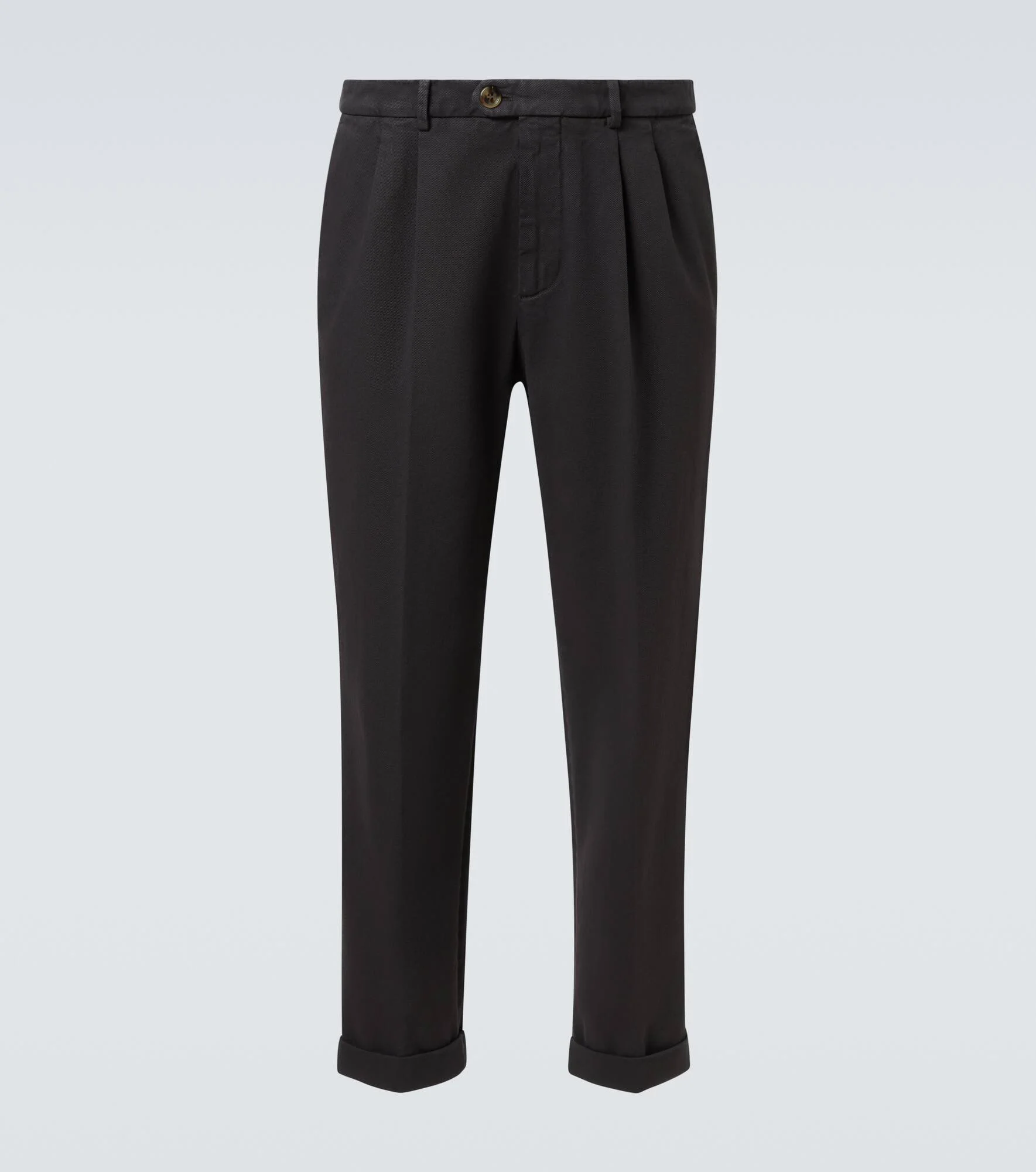 Cotton straight pants - 1