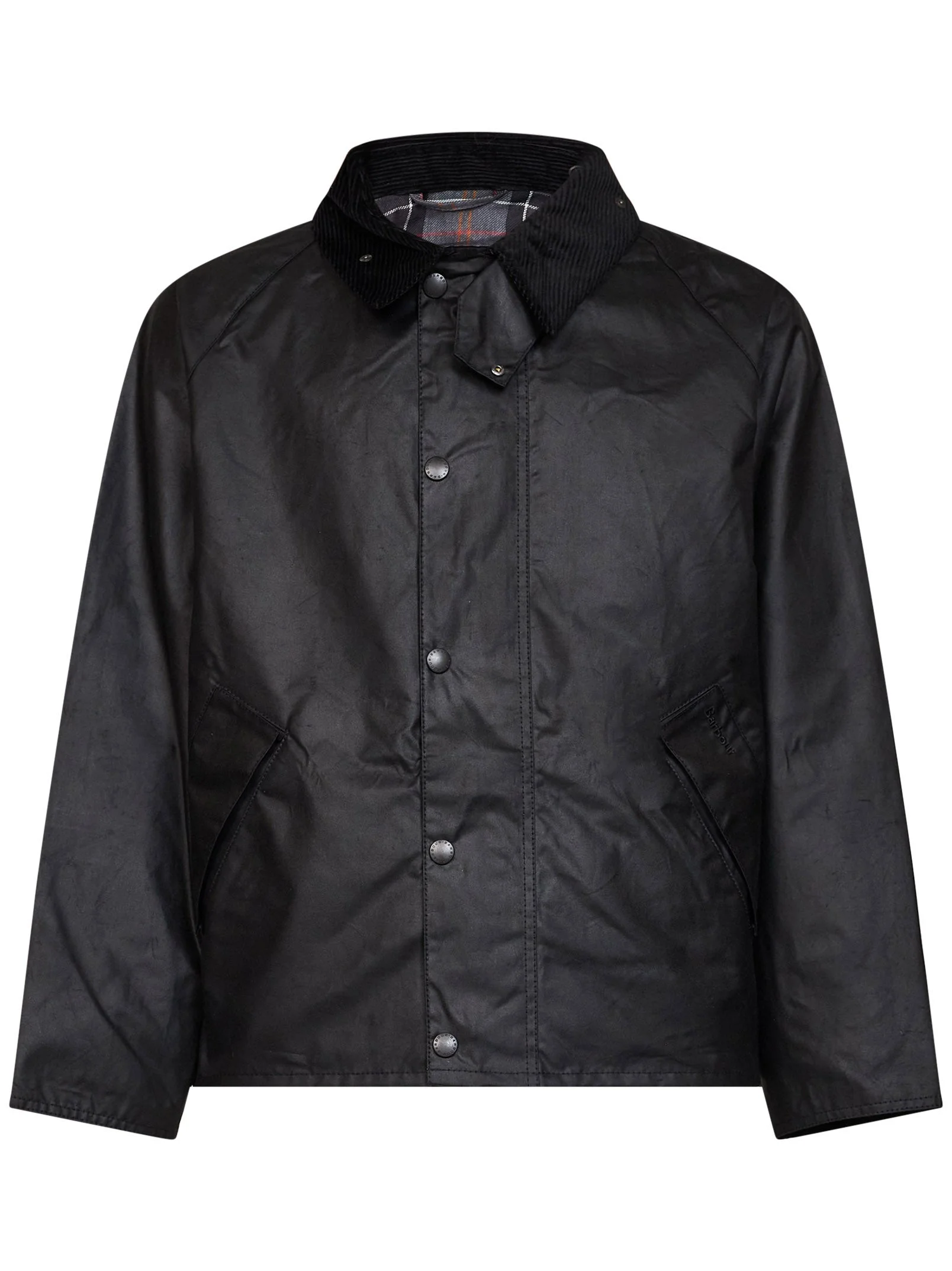 Black waxed cotton OS Transport jacket - 1