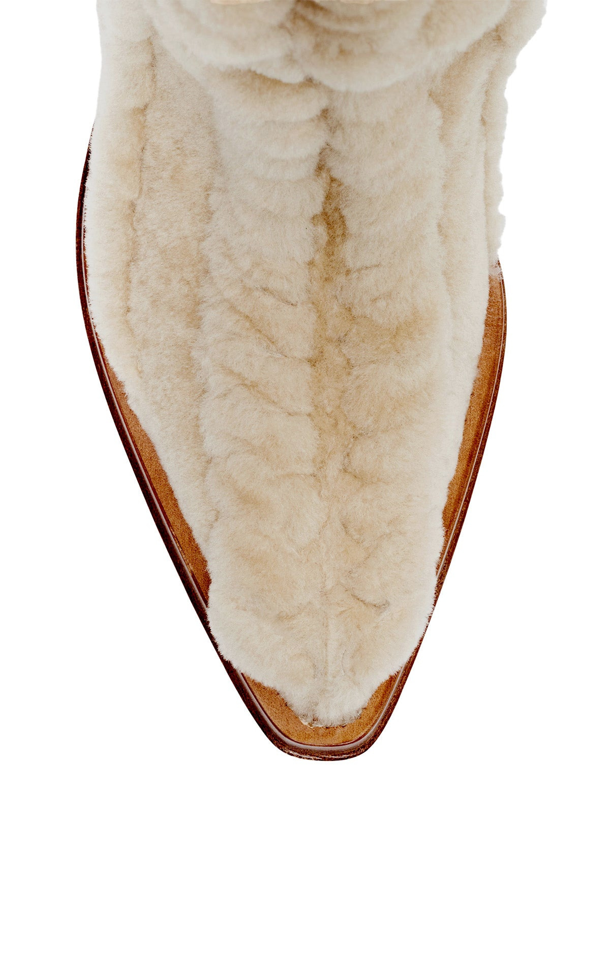 Joseph Tall Boot in Natural Cashmere & Shearling - 5