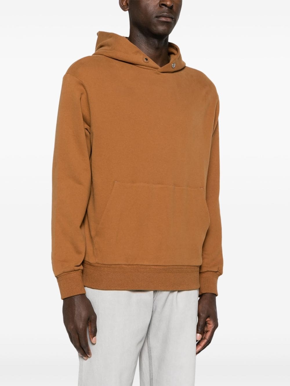 drop-shoulder jersey hoodie - 3
