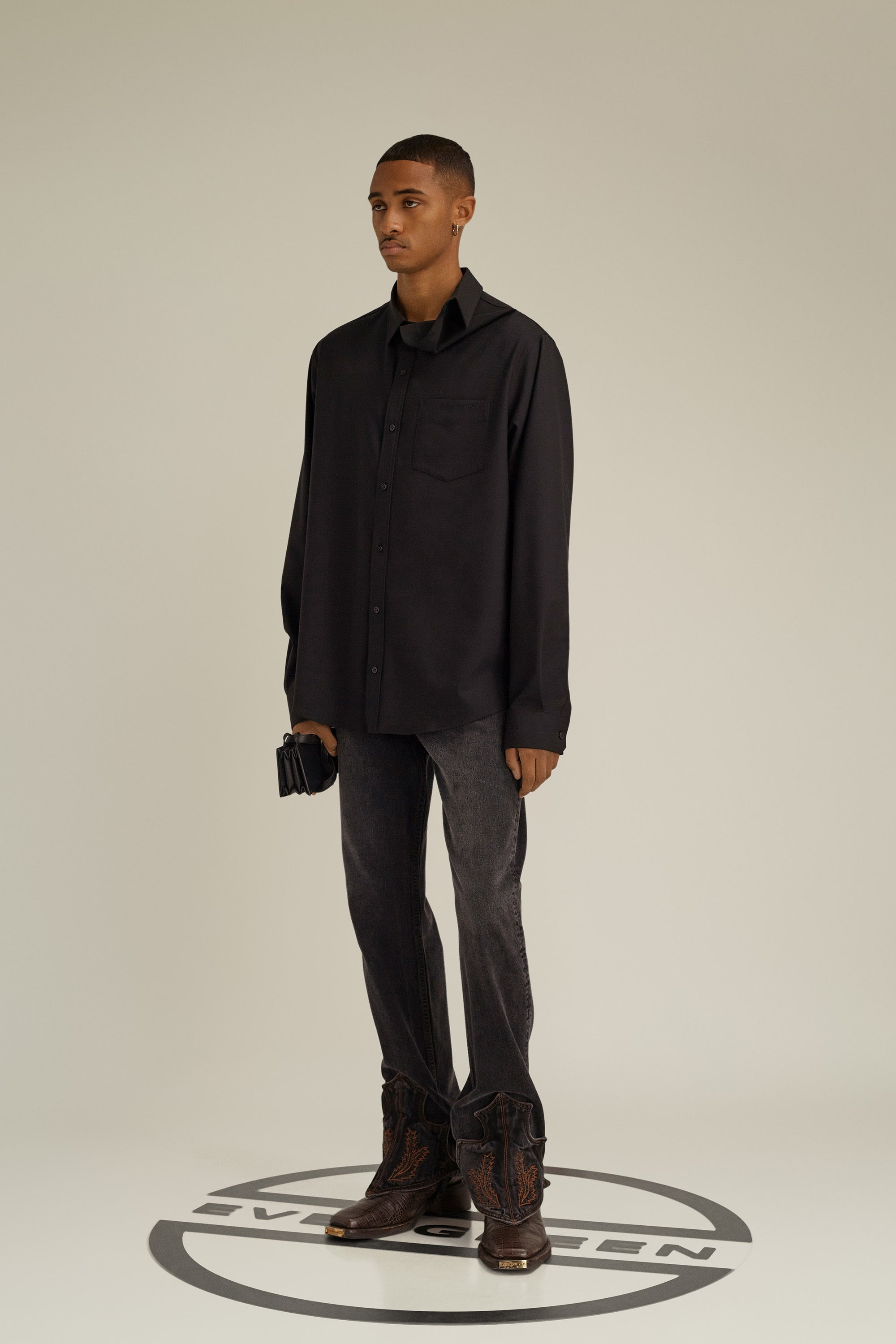 Classic Asymmetric Collar Shirt - 5