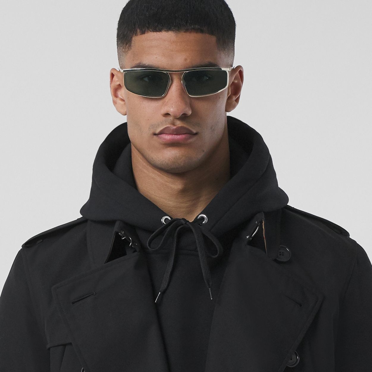 Logo Detail Rectangular Frame Sunglasses - 4