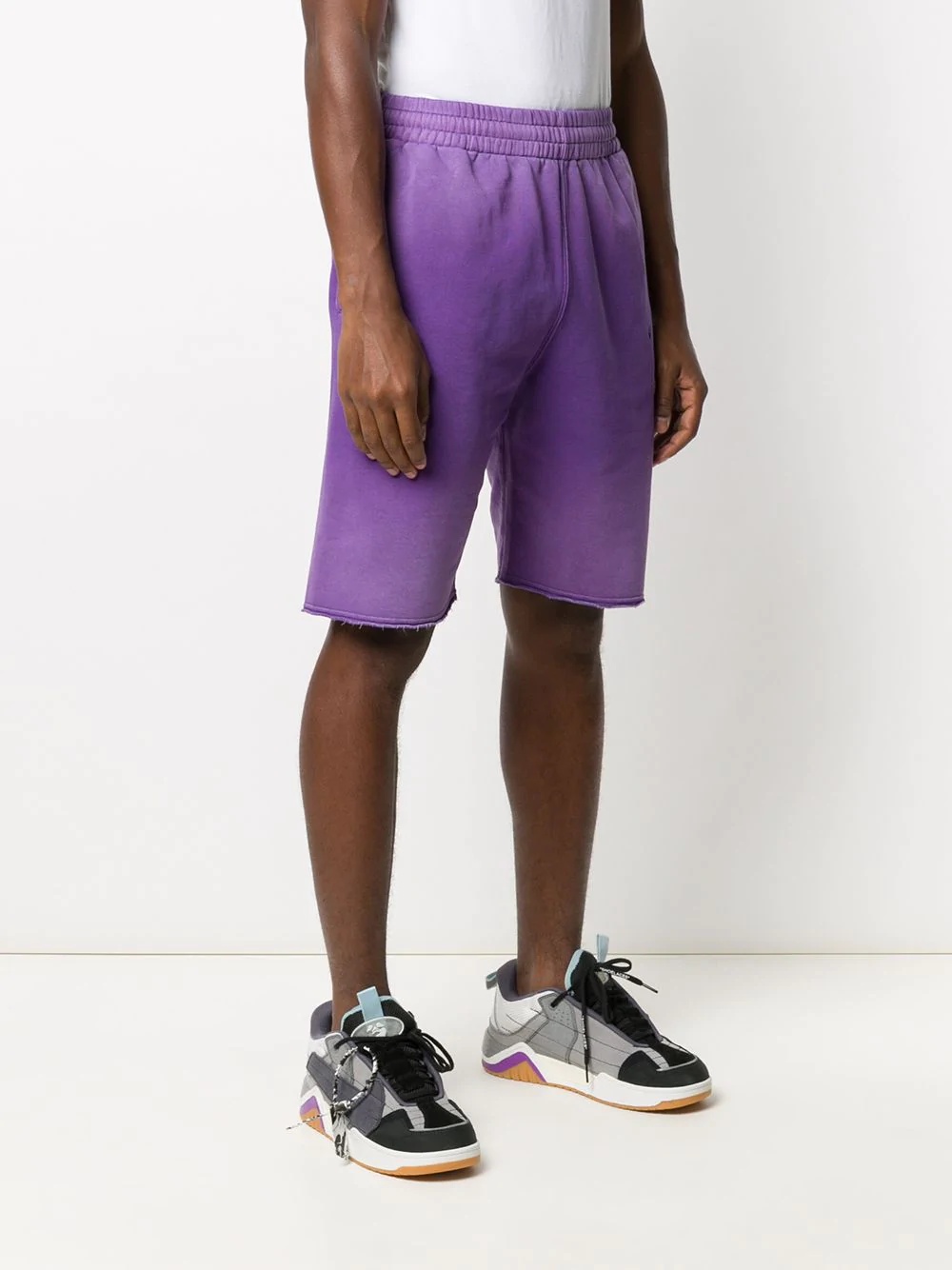 gradient-effect track shorts - 3