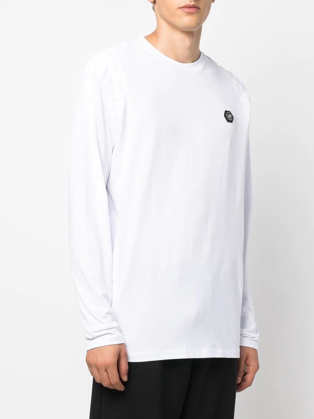 logo print long-sleeve T-shirt - 3