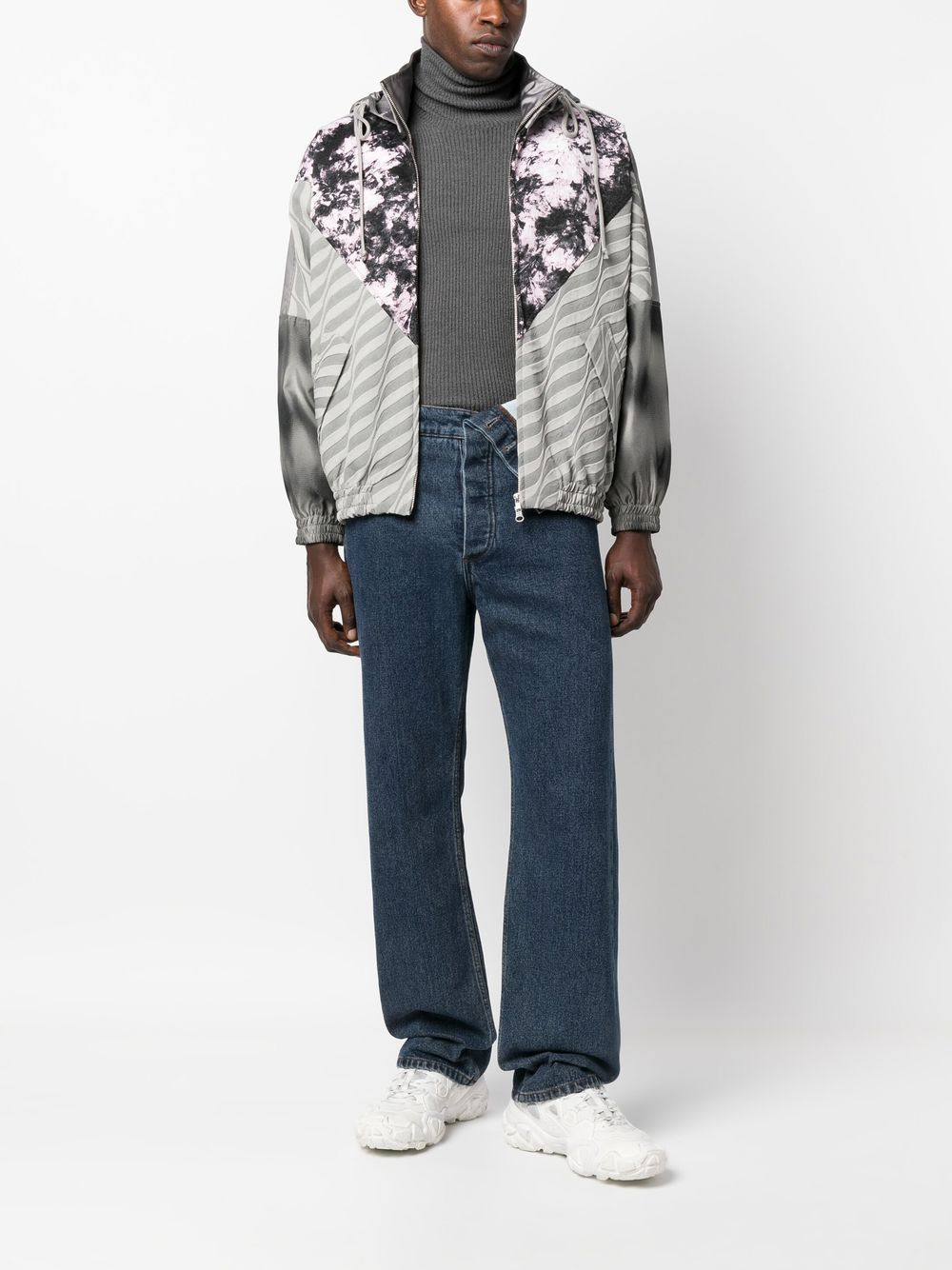graphic-print hooded jacket - 2