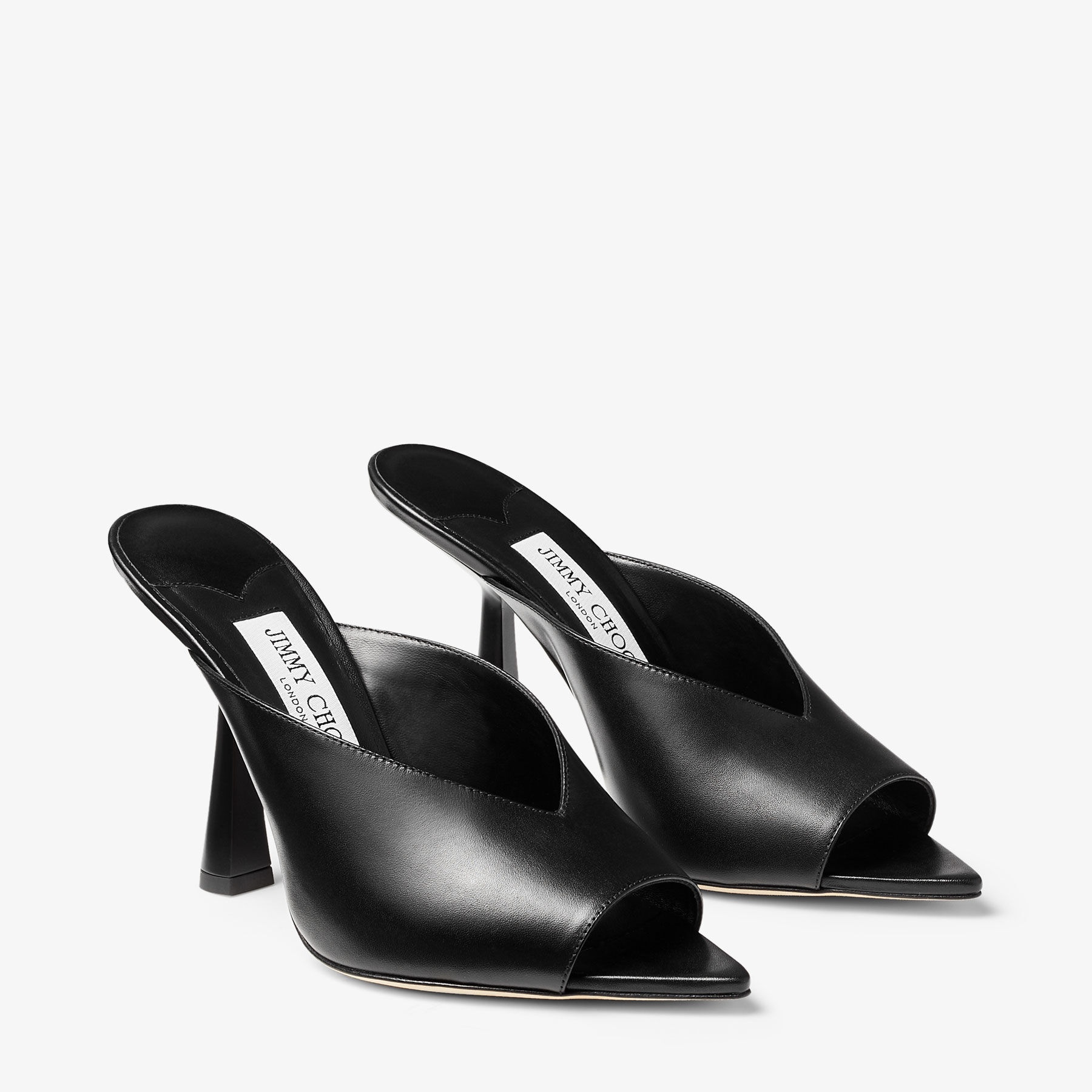 Maryanne Mule 100
Black Calf Leather Pointed-Toe Mules - 2