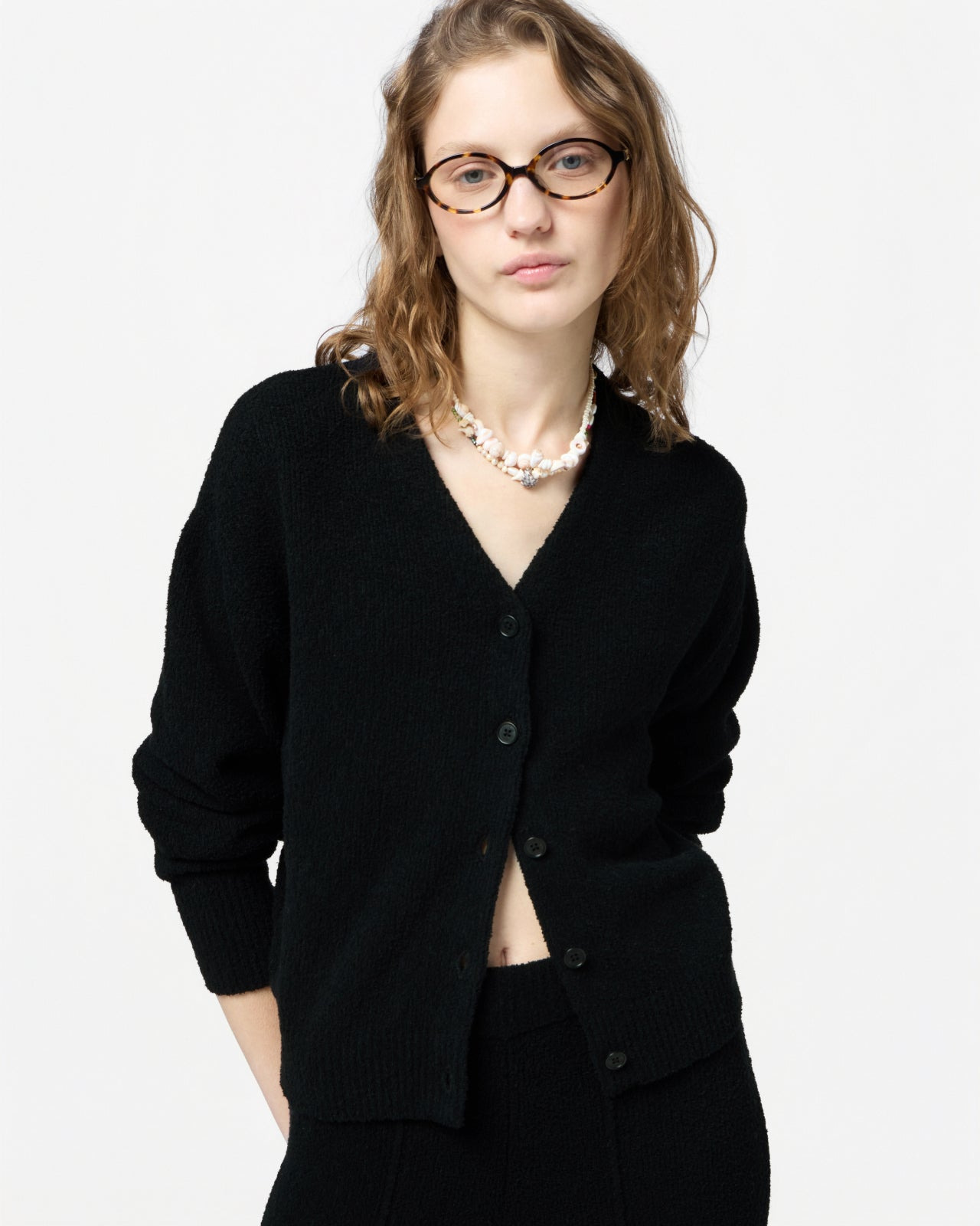 Boucle Collegiate Cardigan - 4