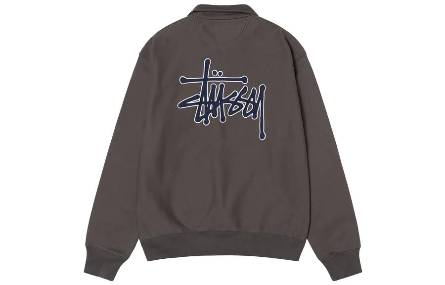 Stussy x Denim Tears Half Zip Fleece 'Charcoal' 318045 - 2