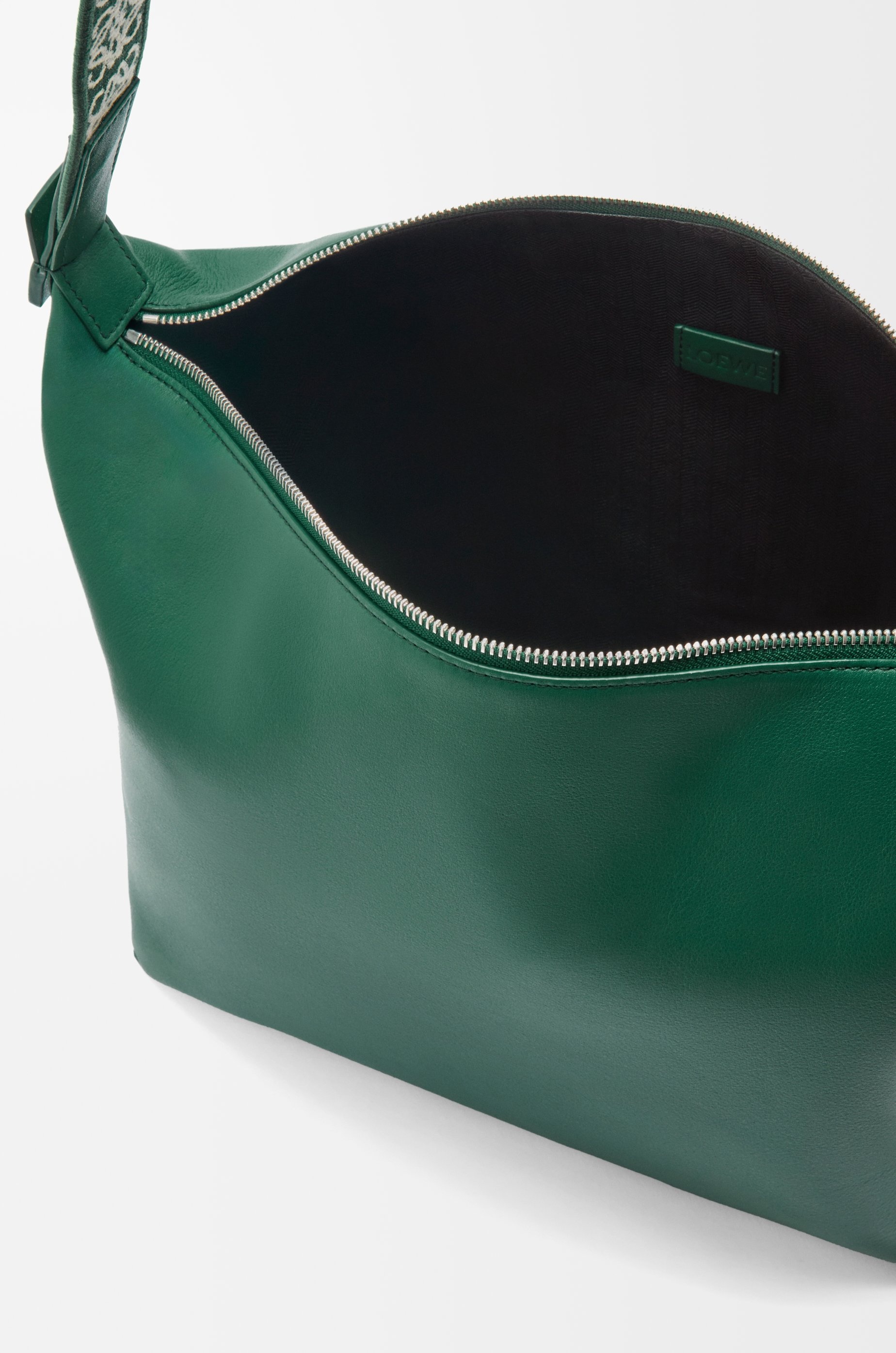 Cubi crossbody bag in supple smooth calfskin and jacquard - 4