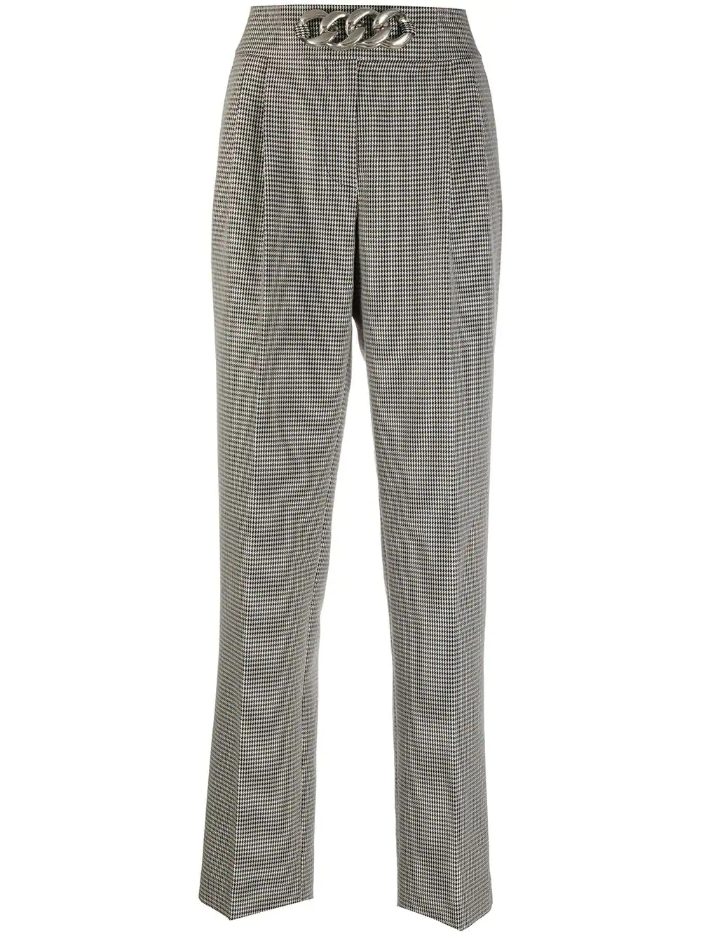 herringbone tailored trousers - 1