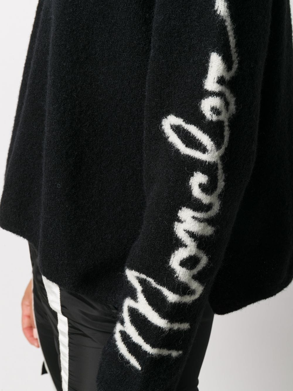 logo print crew neck jumper - 5