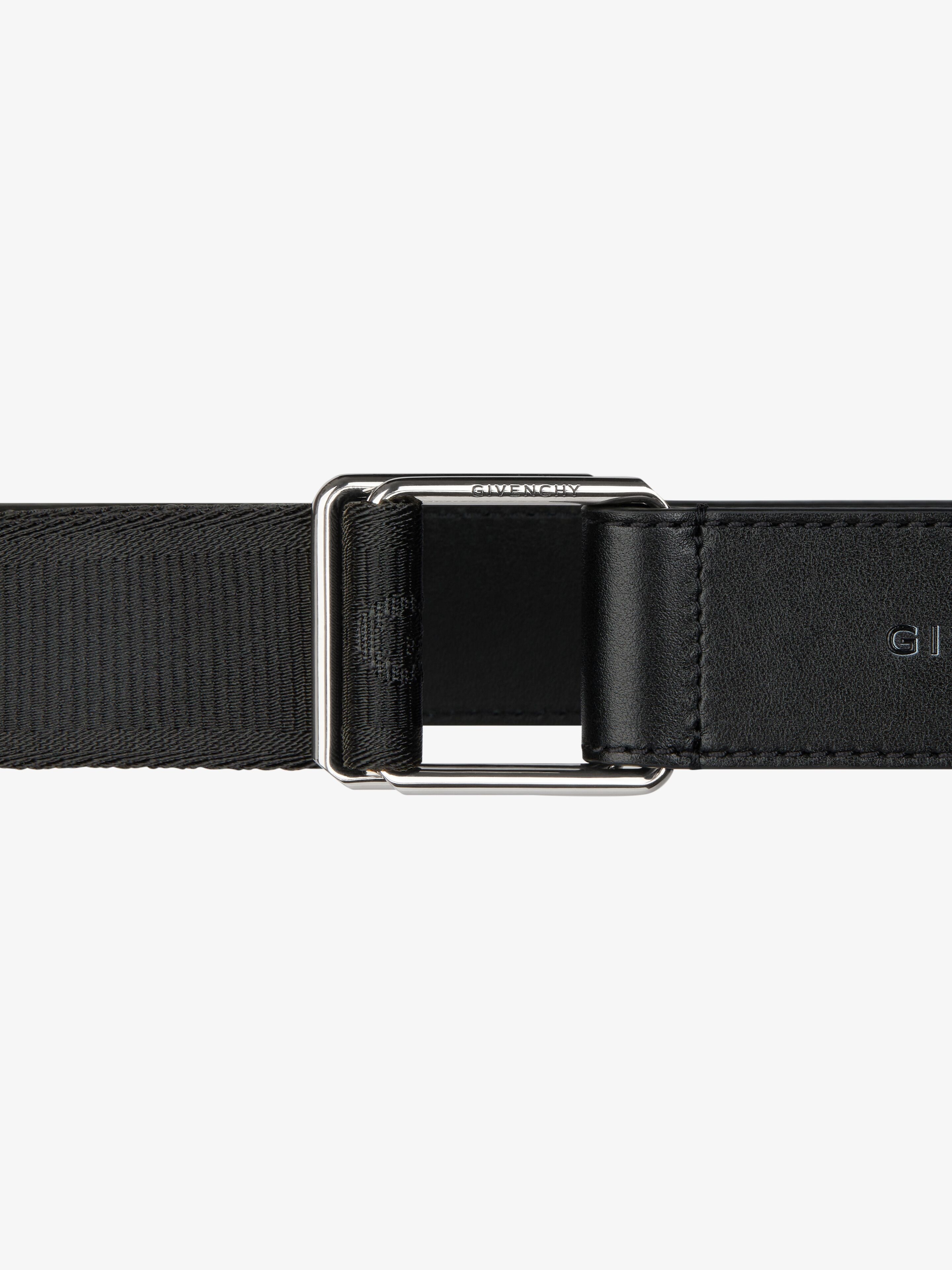 GIVENCHY BELT IN LEATHER AND CANVAS - 2