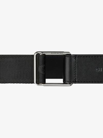 Givenchy GIVENCHY BELT IN LEATHER AND CANVAS outlook