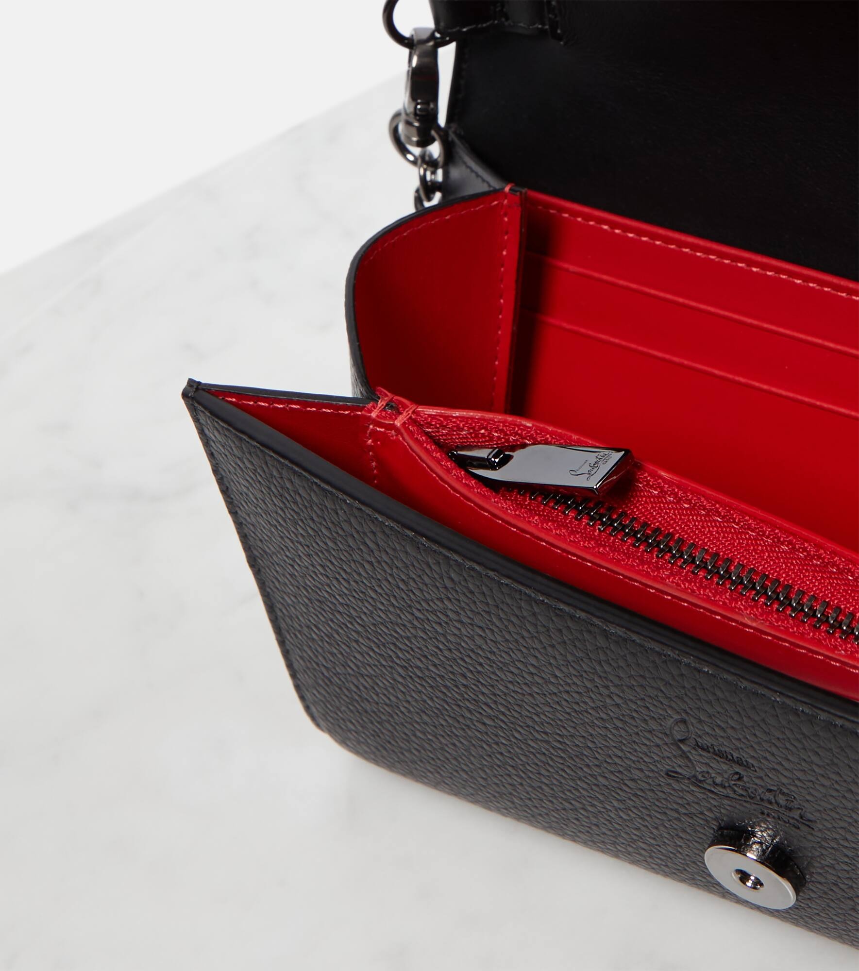 Paloma embellished leather clutch - 3