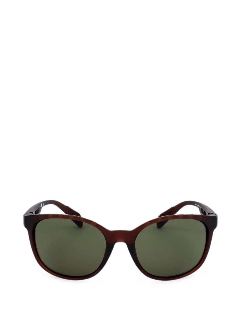 logo-print round-frame sunglasses - 1