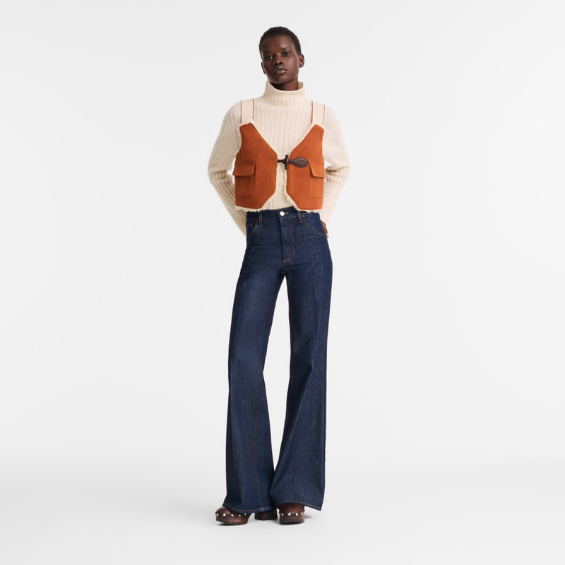 Longchamp Cardigan Marmalade - Faux fur-lined cotton outlook