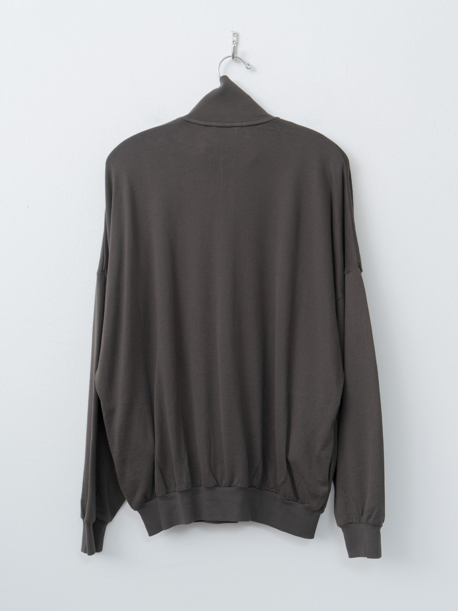 Super High Gauge Sweat Zip Blouson - Dark Brown - 10
