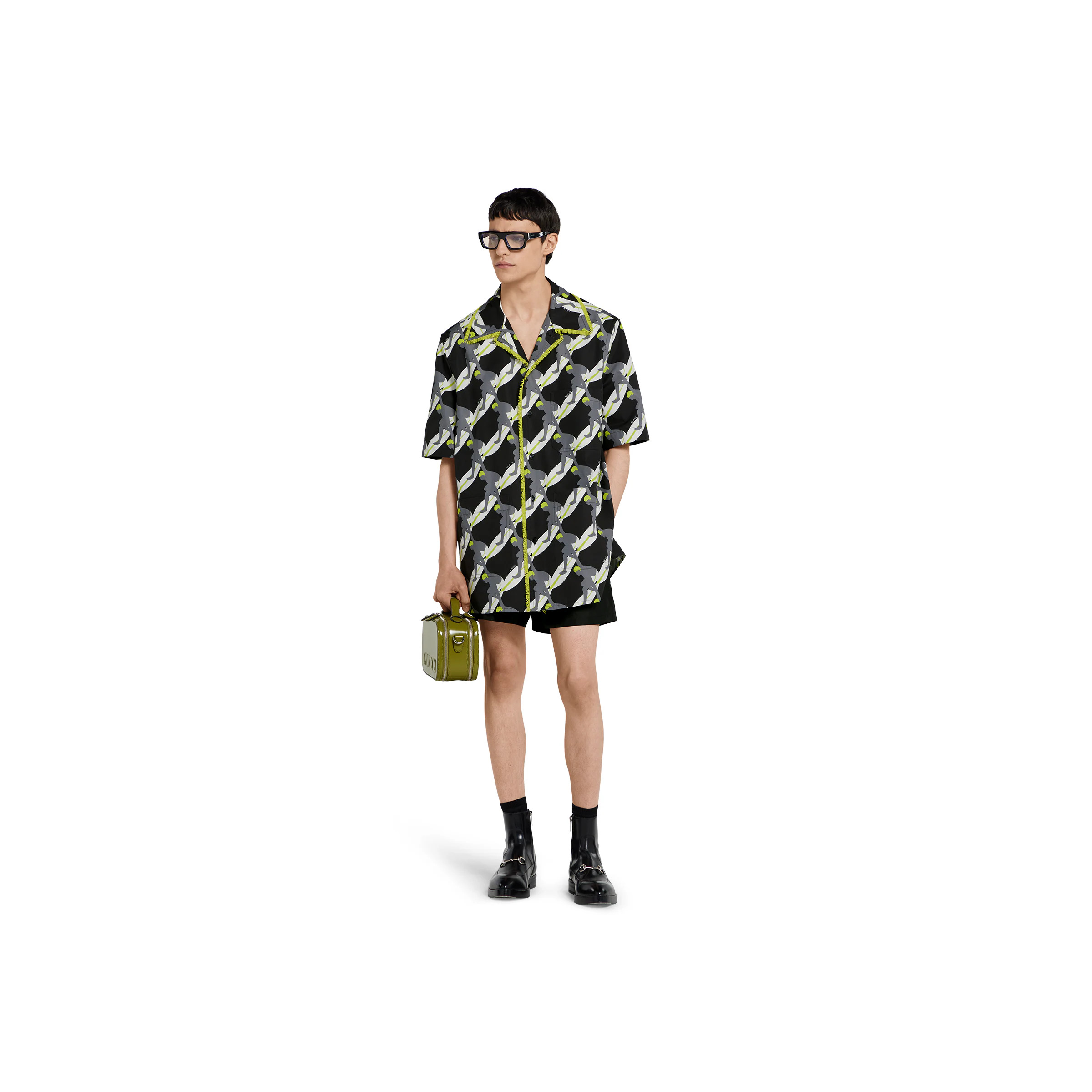 Printed light cotton poplin shirt - 2