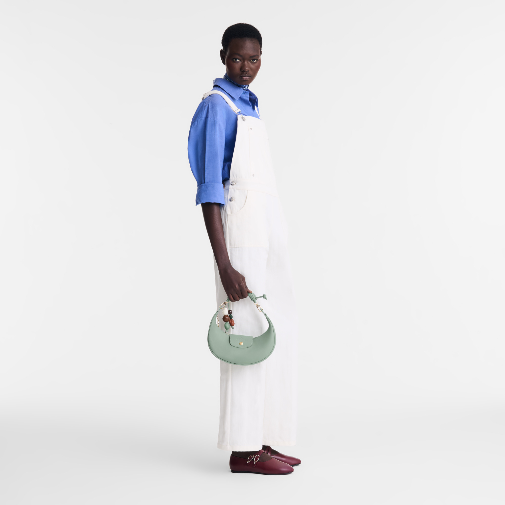 Le Pliage Xtra Shoulder bag Celadon - Leather - 2