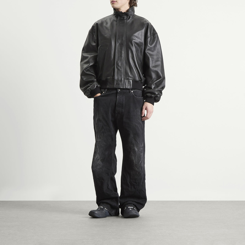 BALENCIAGA Balenciaga Distressed Fit Fadeout Black Denim Jeans outlook