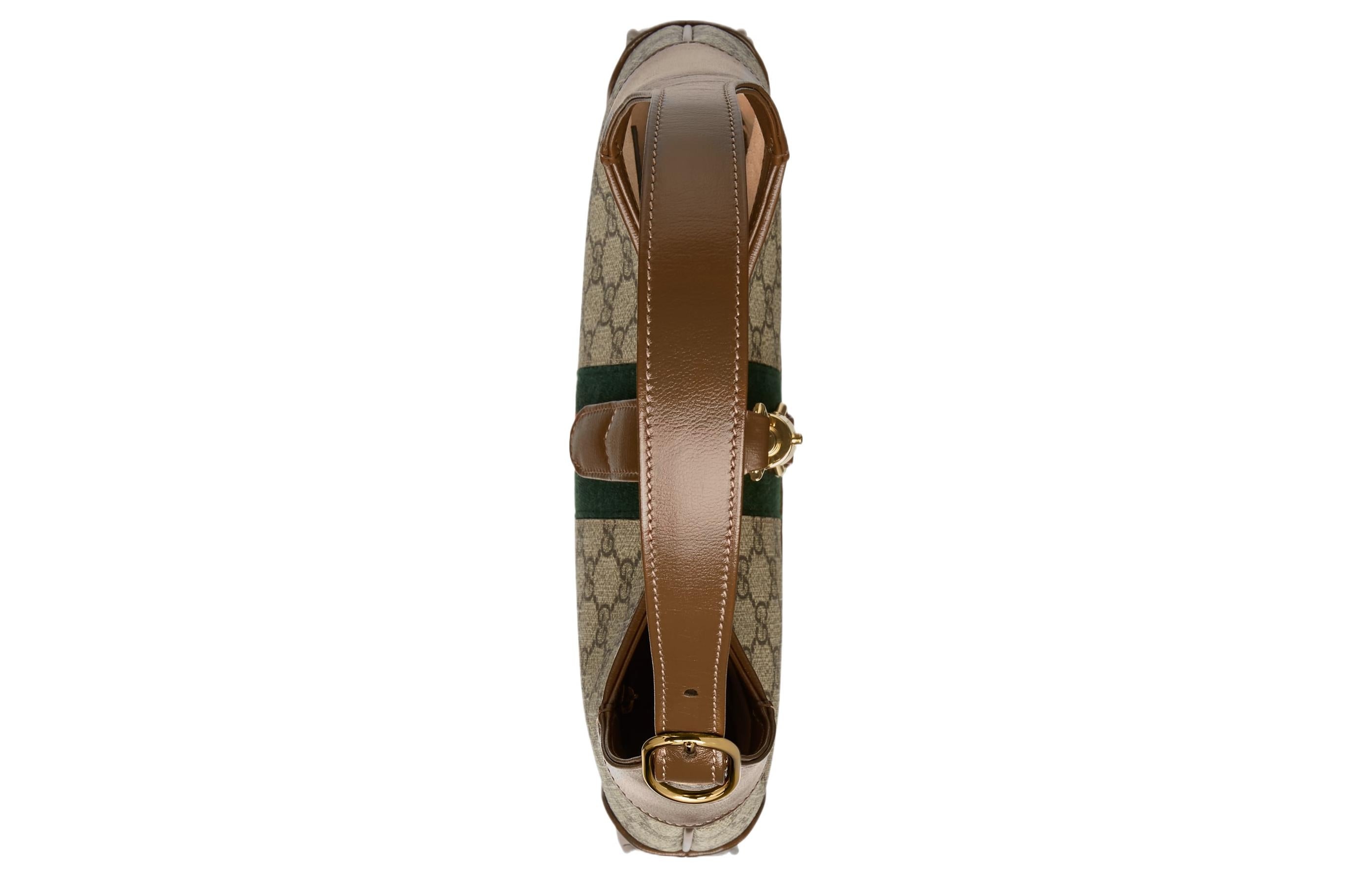 (WMNS) Gucci Jackie 1961 SeriesSingle Shoulder Bag Small Red/ Green Stripes Tape 636706-HUHHG-8565 - 7